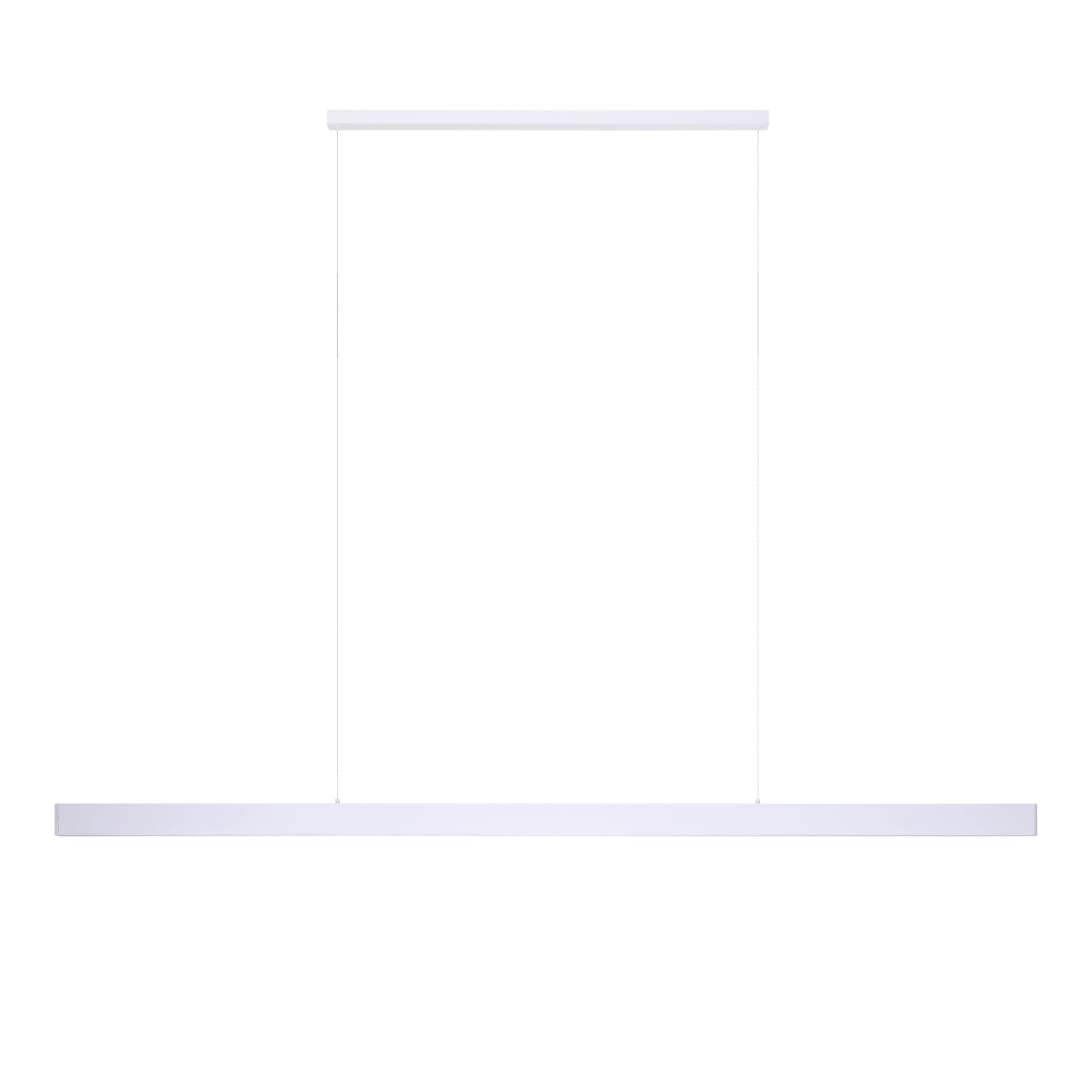 Climene 3 White Aluminium Dimmable 3CCT Linear LED Pendant