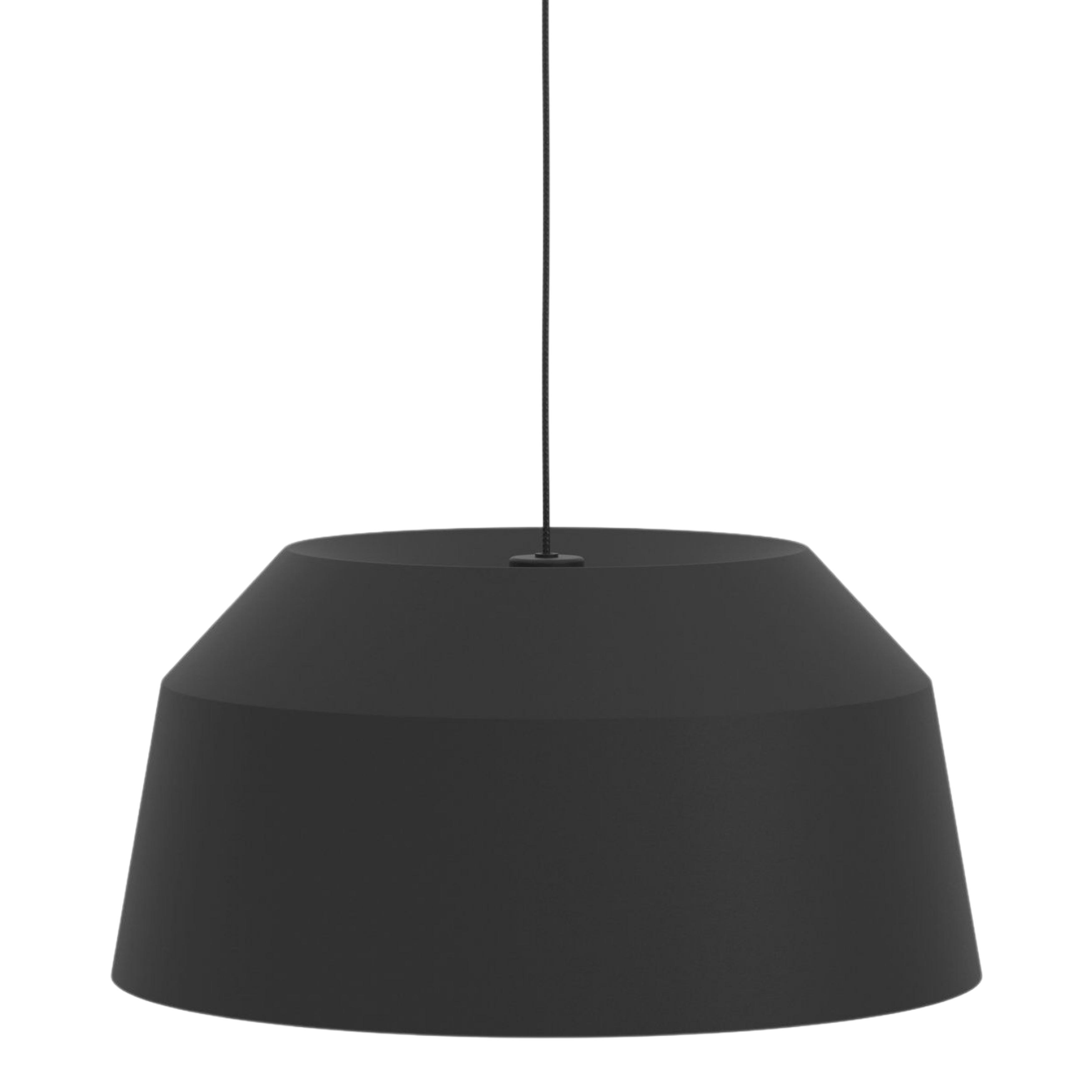 Contrisa Steel Black Angled Dome Pendant Light