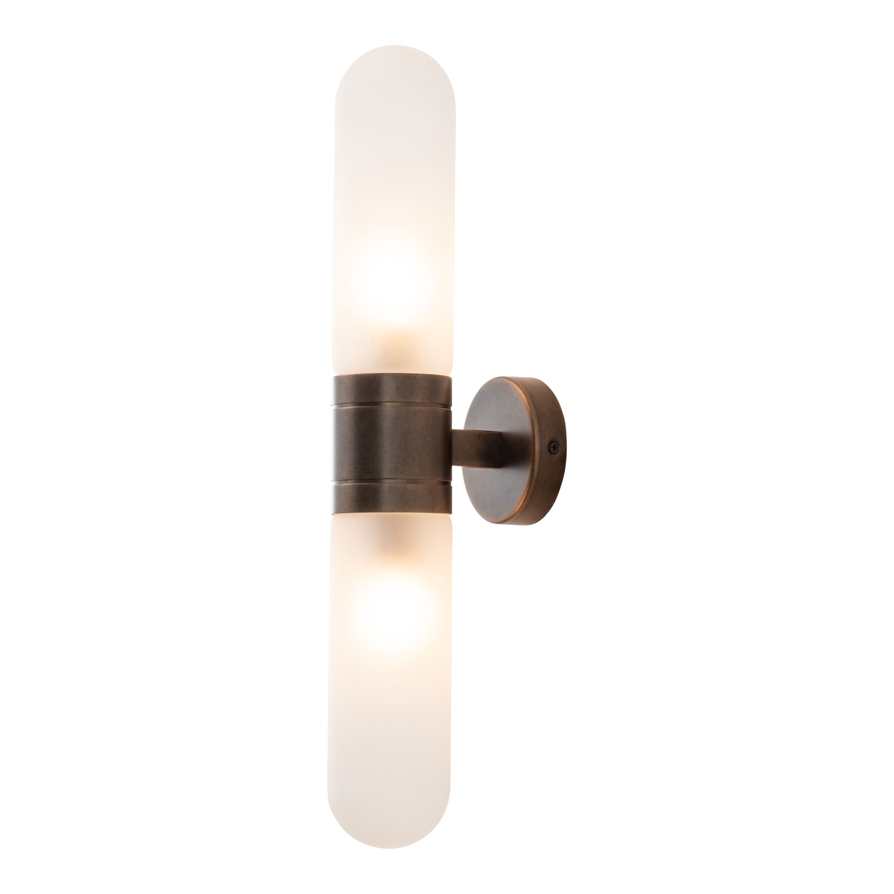 Hepburn Antique Brass Up and Down Wall Light