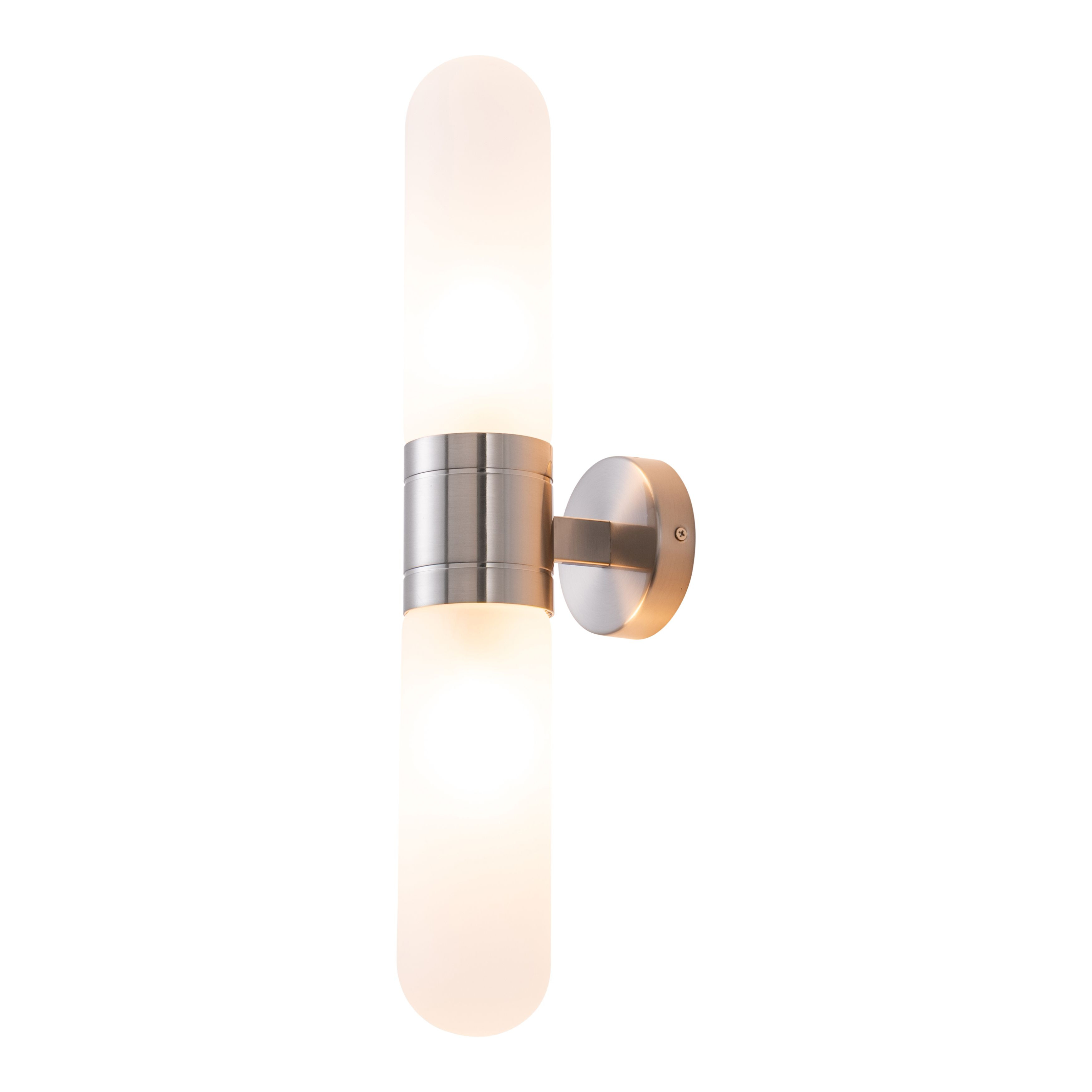 Hepburn Brushed Nickel Up and Down Wall Light