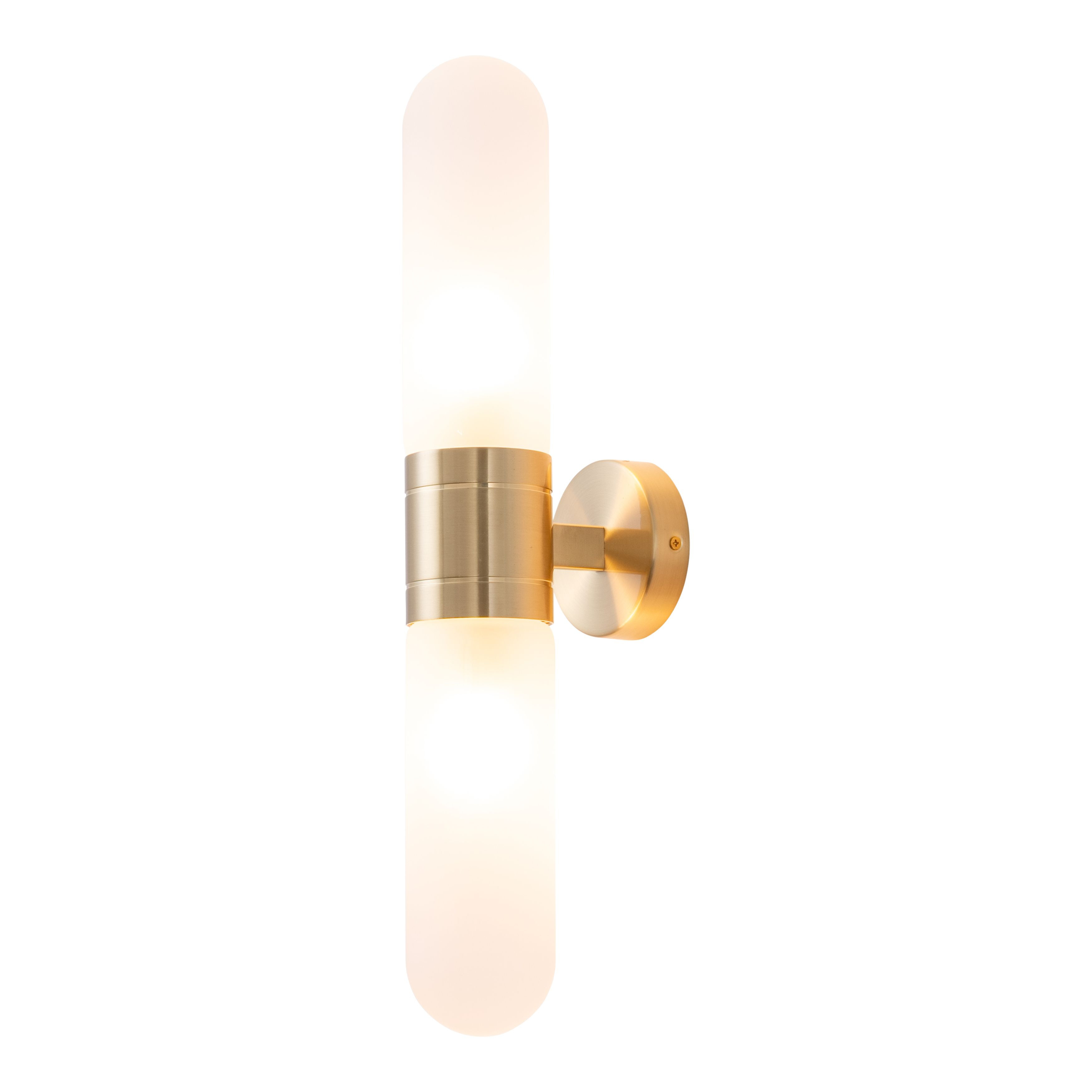 Hepburn Satin Brass Up and Down Wall Light
