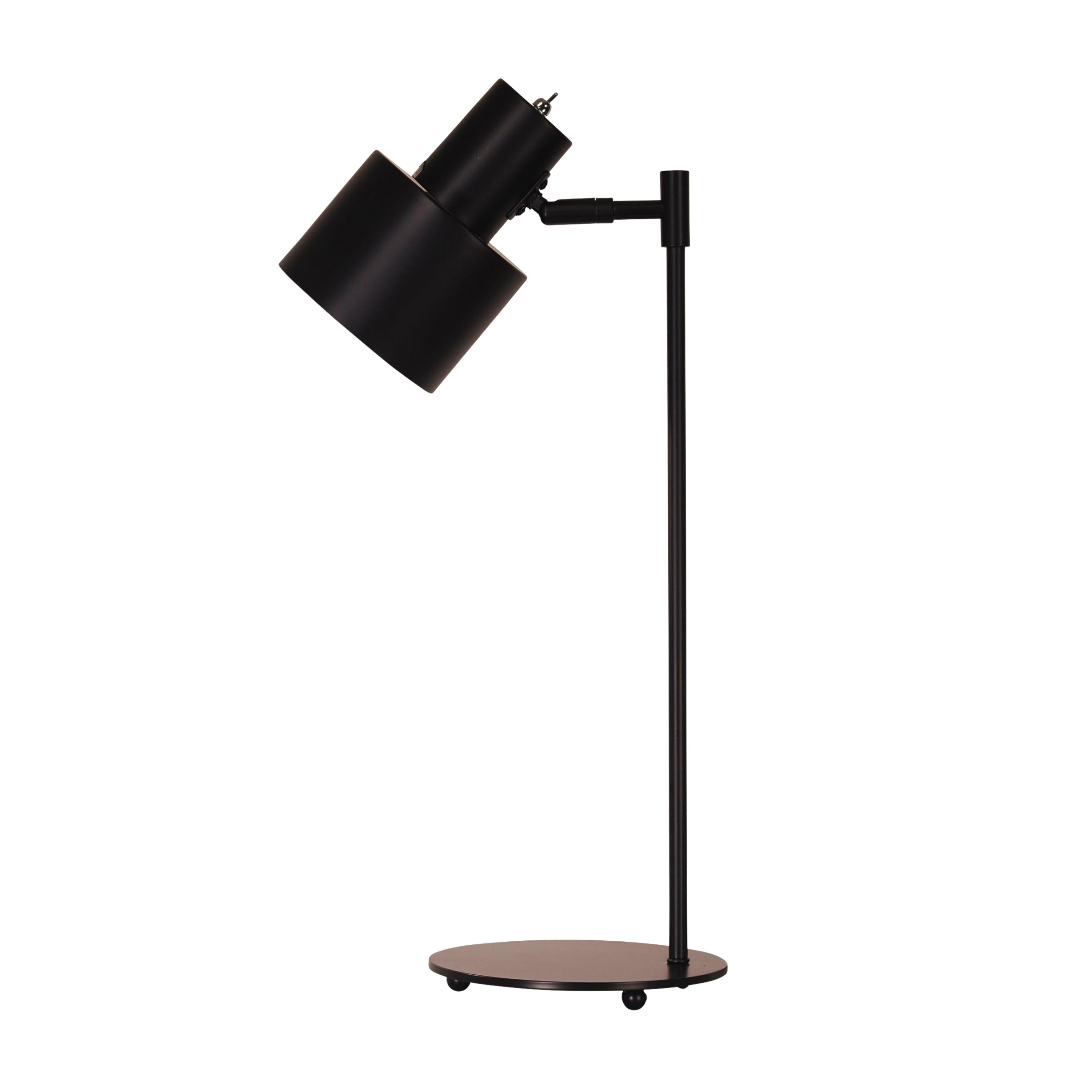 Ava Full Black Scandustrial Table Lamp