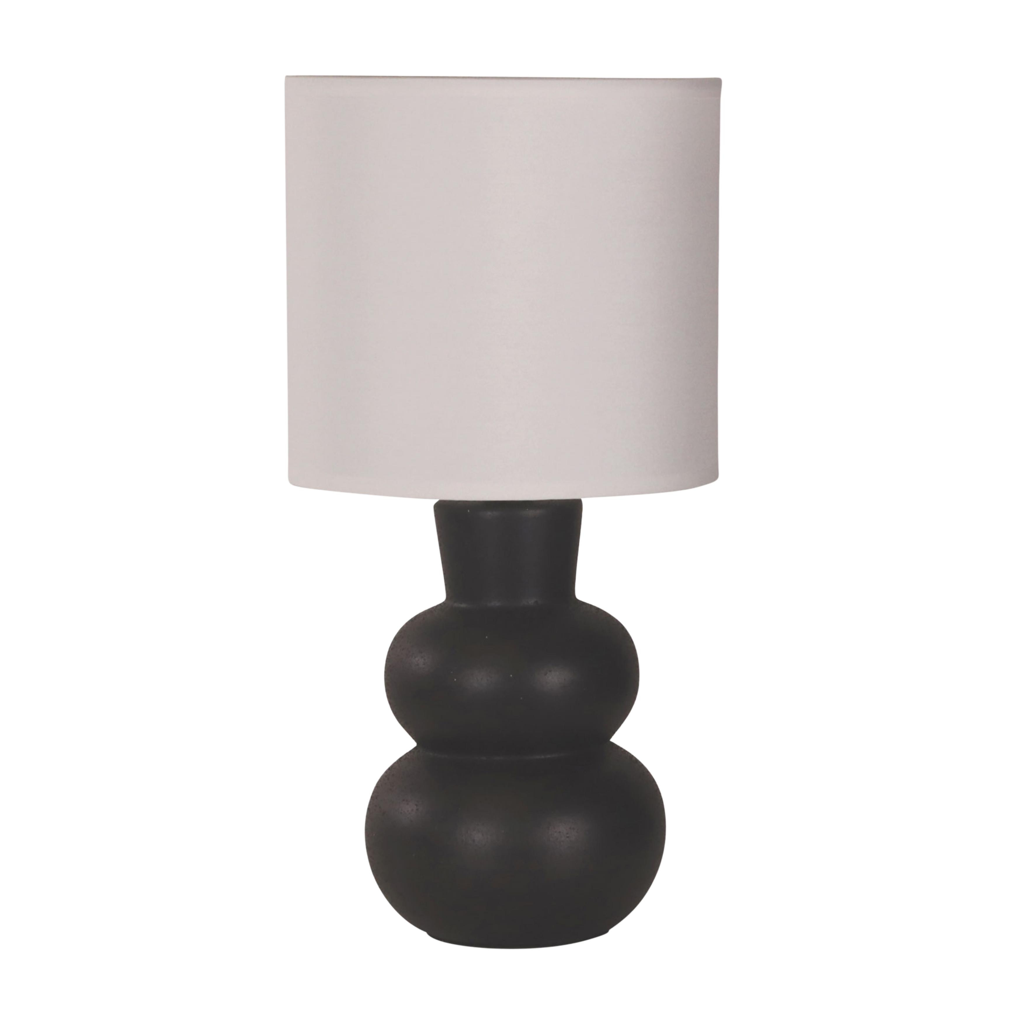 Henderson Black Ceramic Bedside Table Lamp
