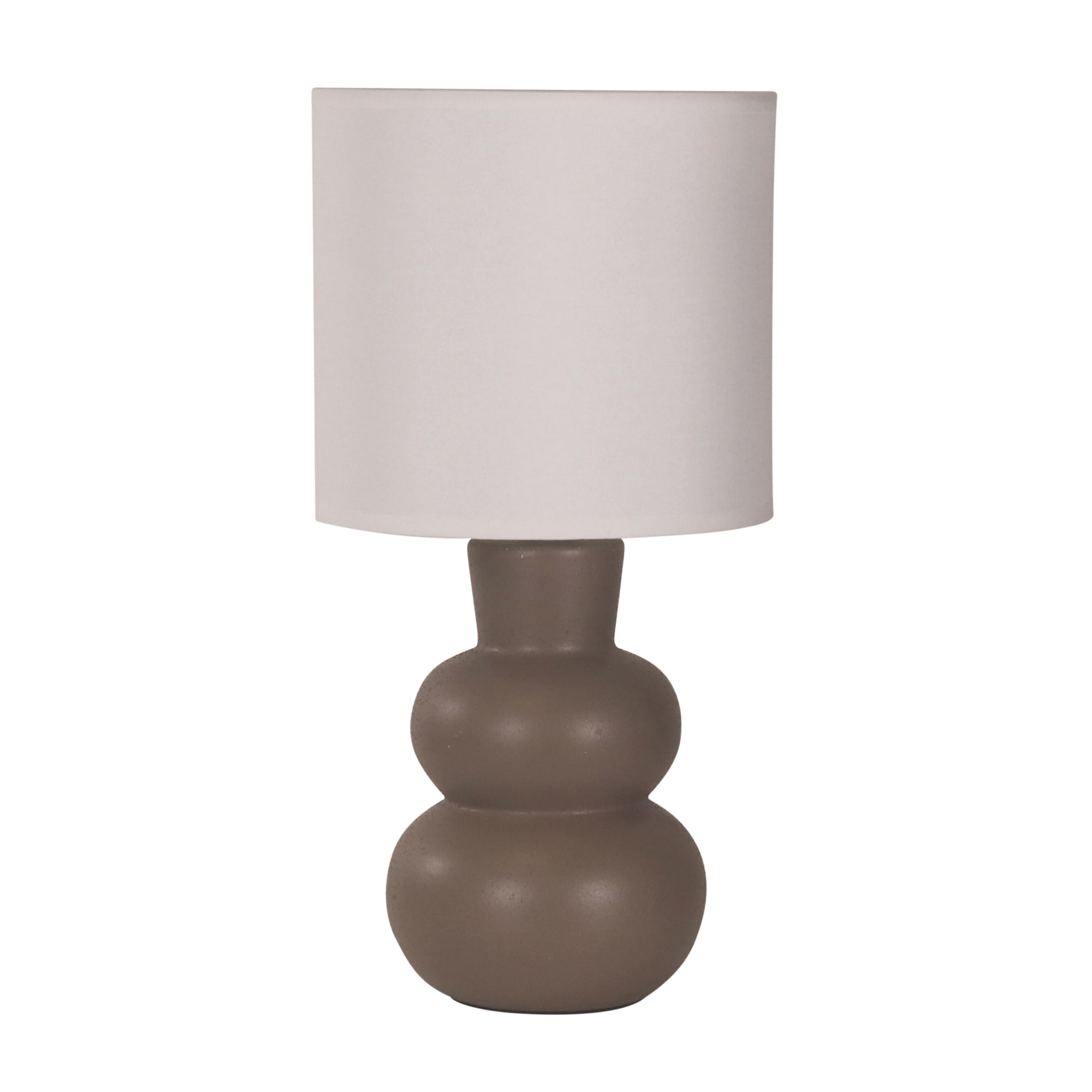 Henderson Taupe Ceramic Bedside Table Lamp
