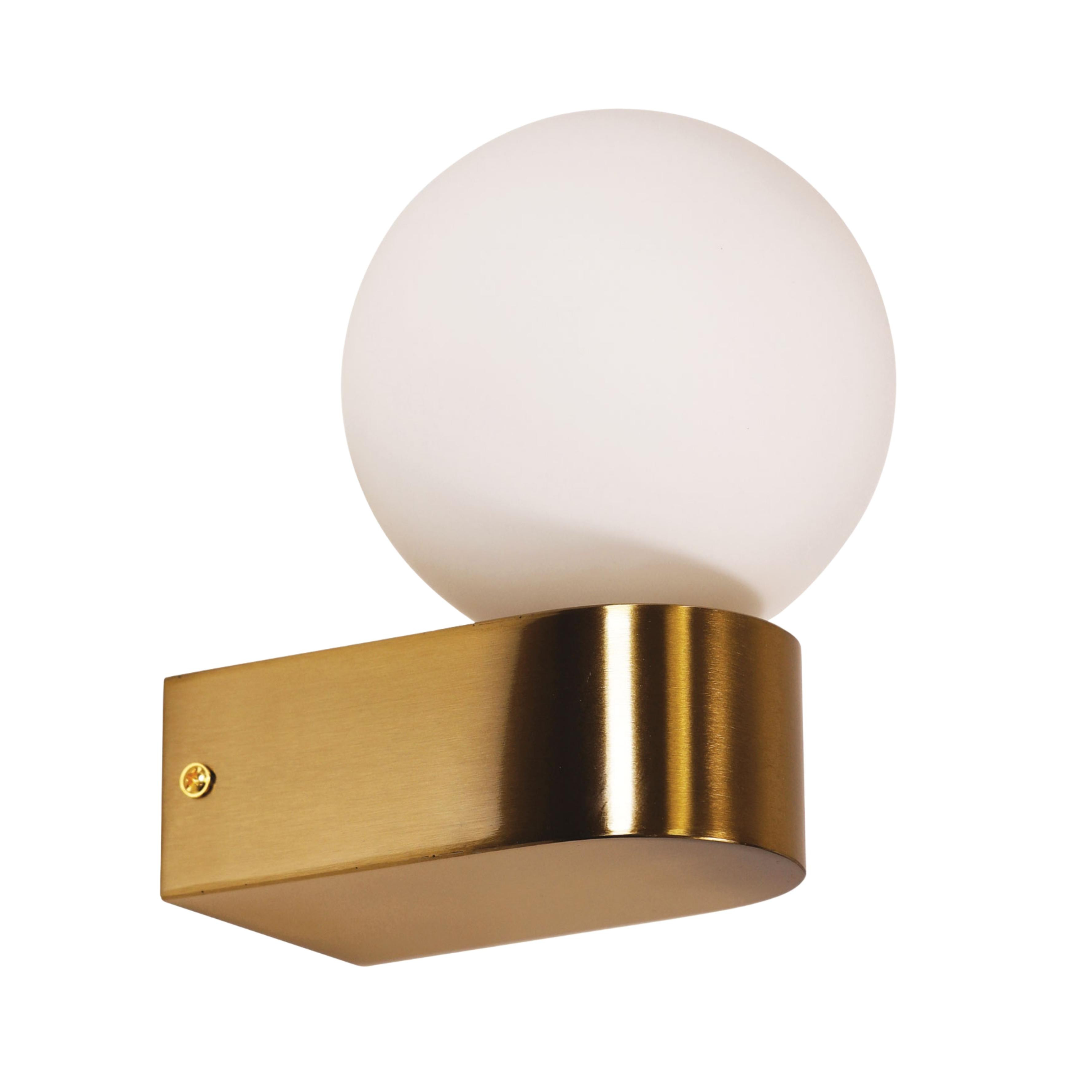Izumi Satin Brass IP44 Vanity Wall Light