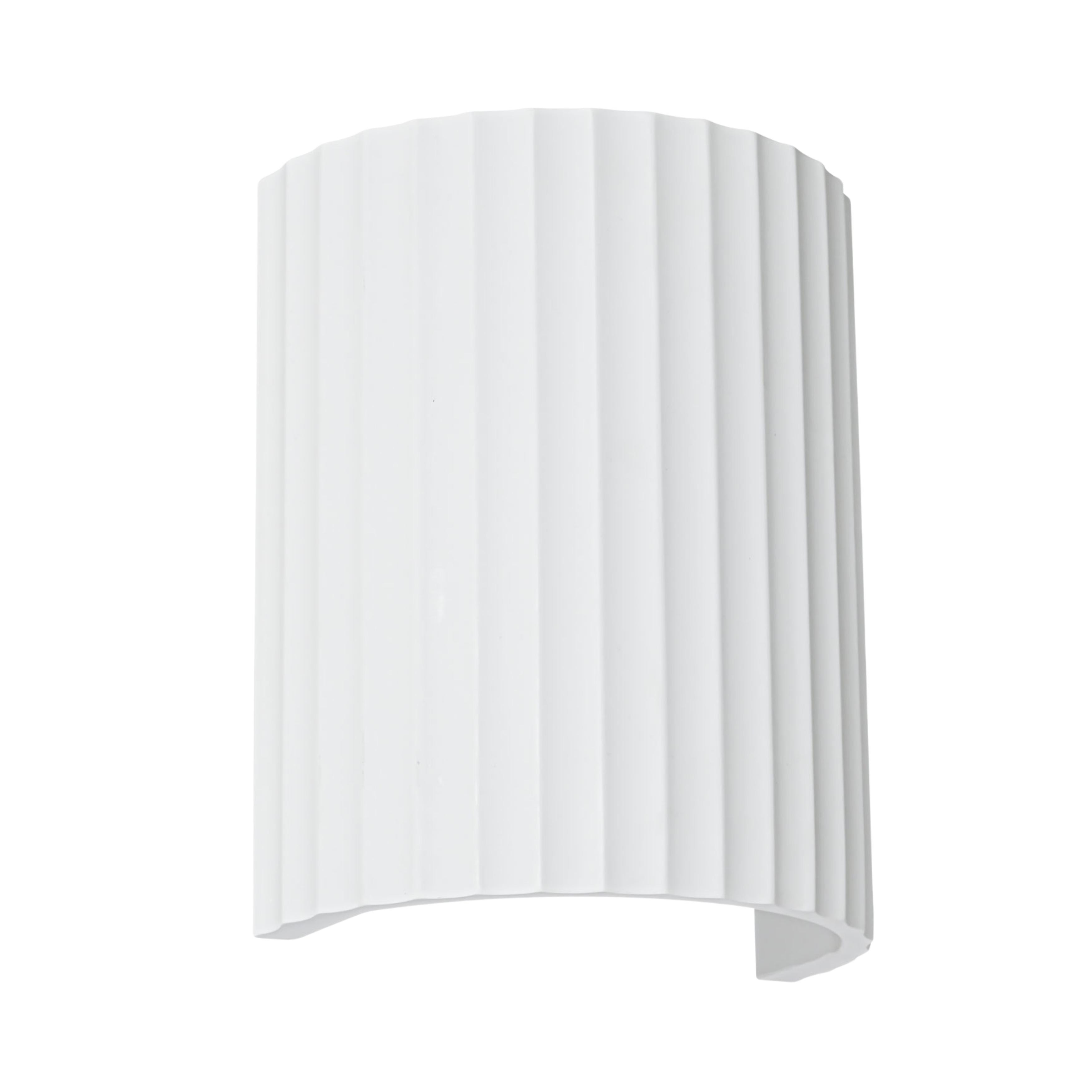 Kanuma White Raw Plaster Feature Wall Light