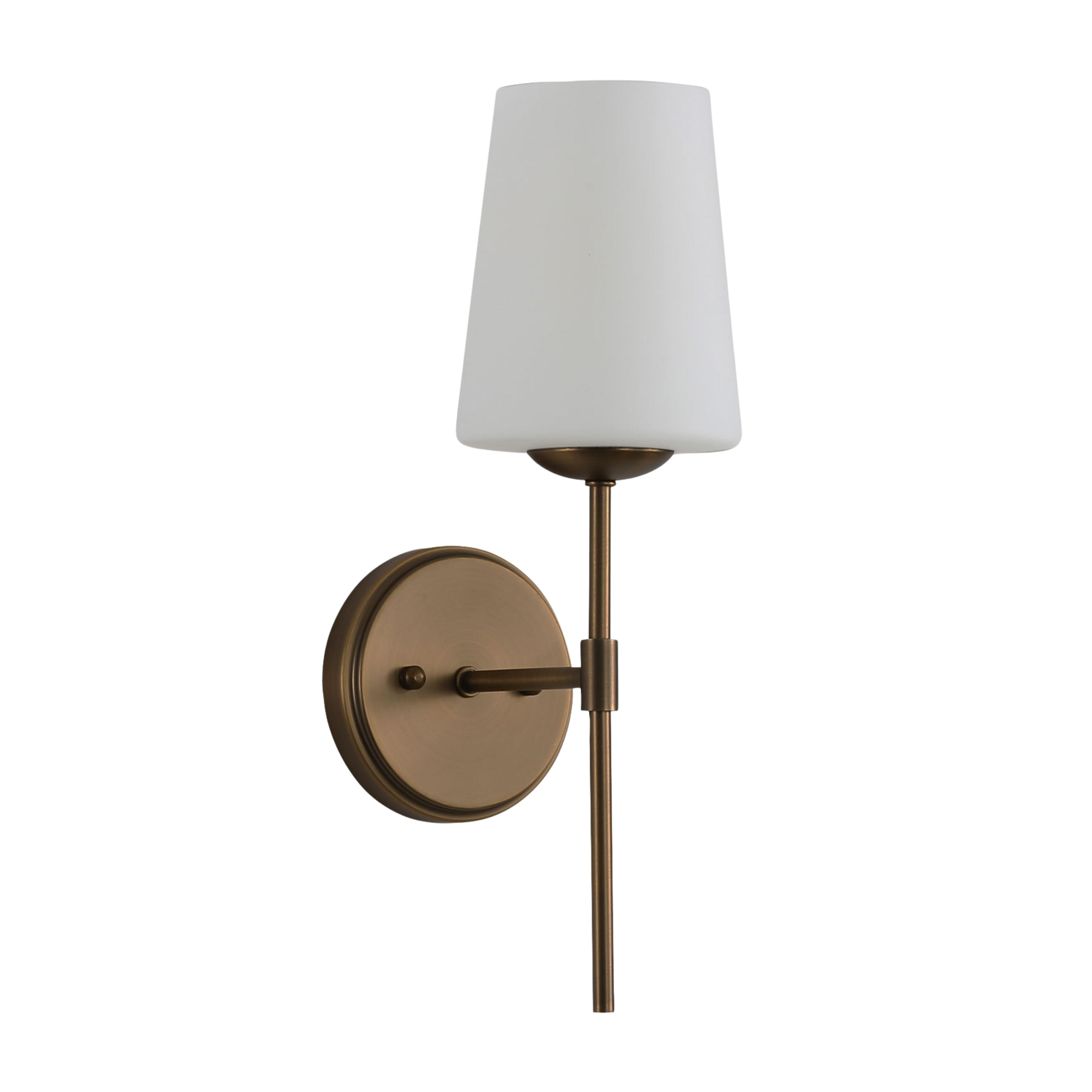 Knoxville Tapered Glass Bronze Modern Wall Light