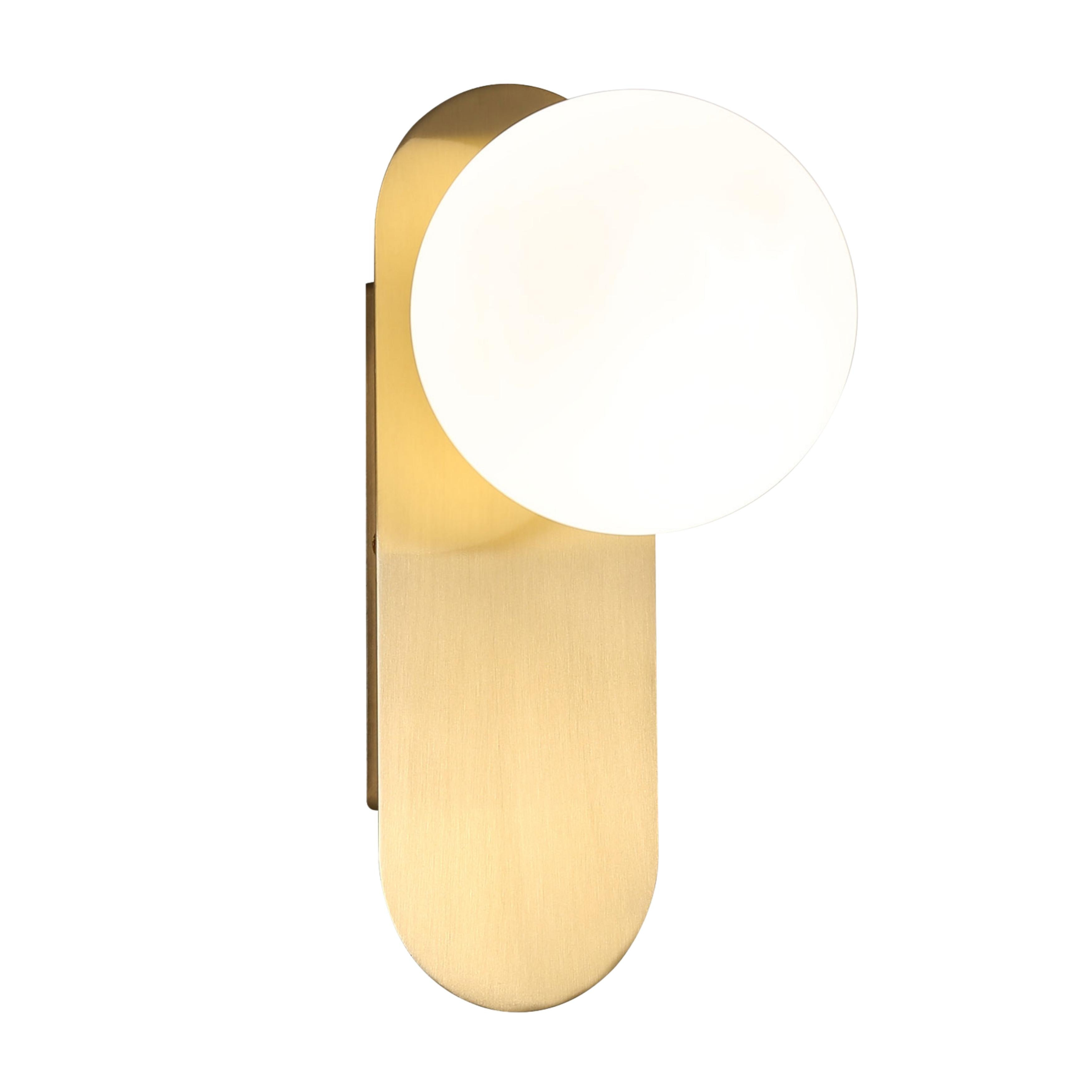 Papillion IP44 Satin Brass Oval Wall Light