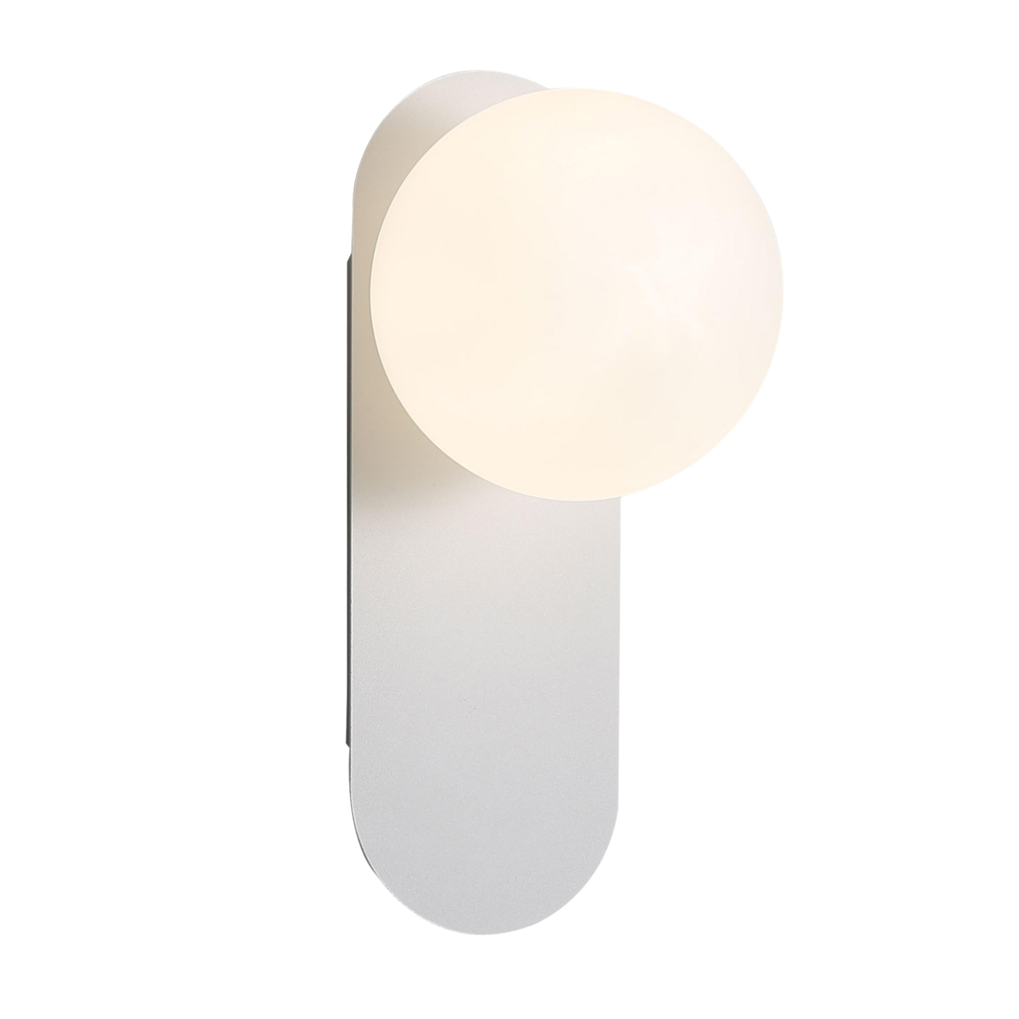 Papillion IP44 White Oval Wall Light