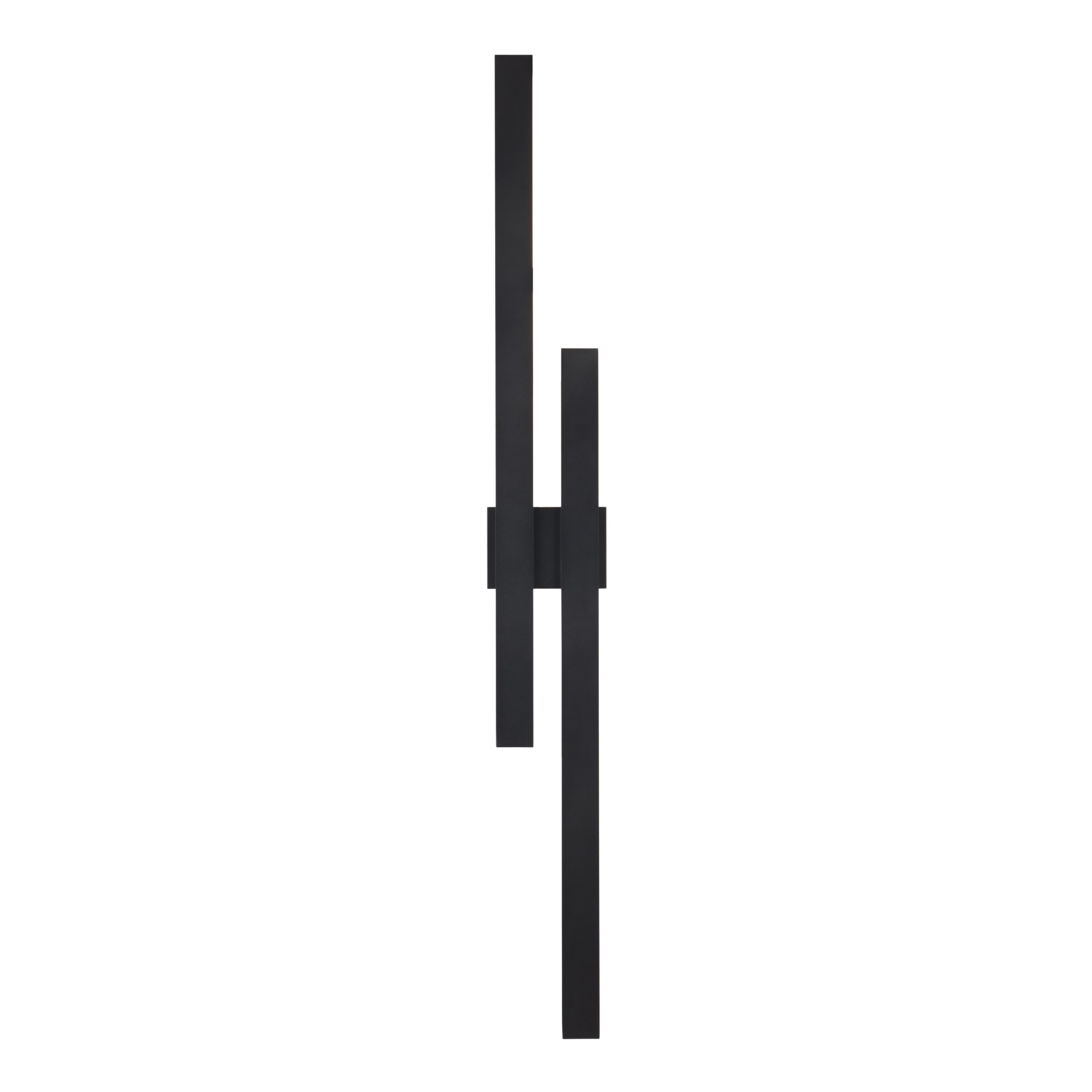 Easley Sand Black 3CCT LED Twin Bar Wall Light