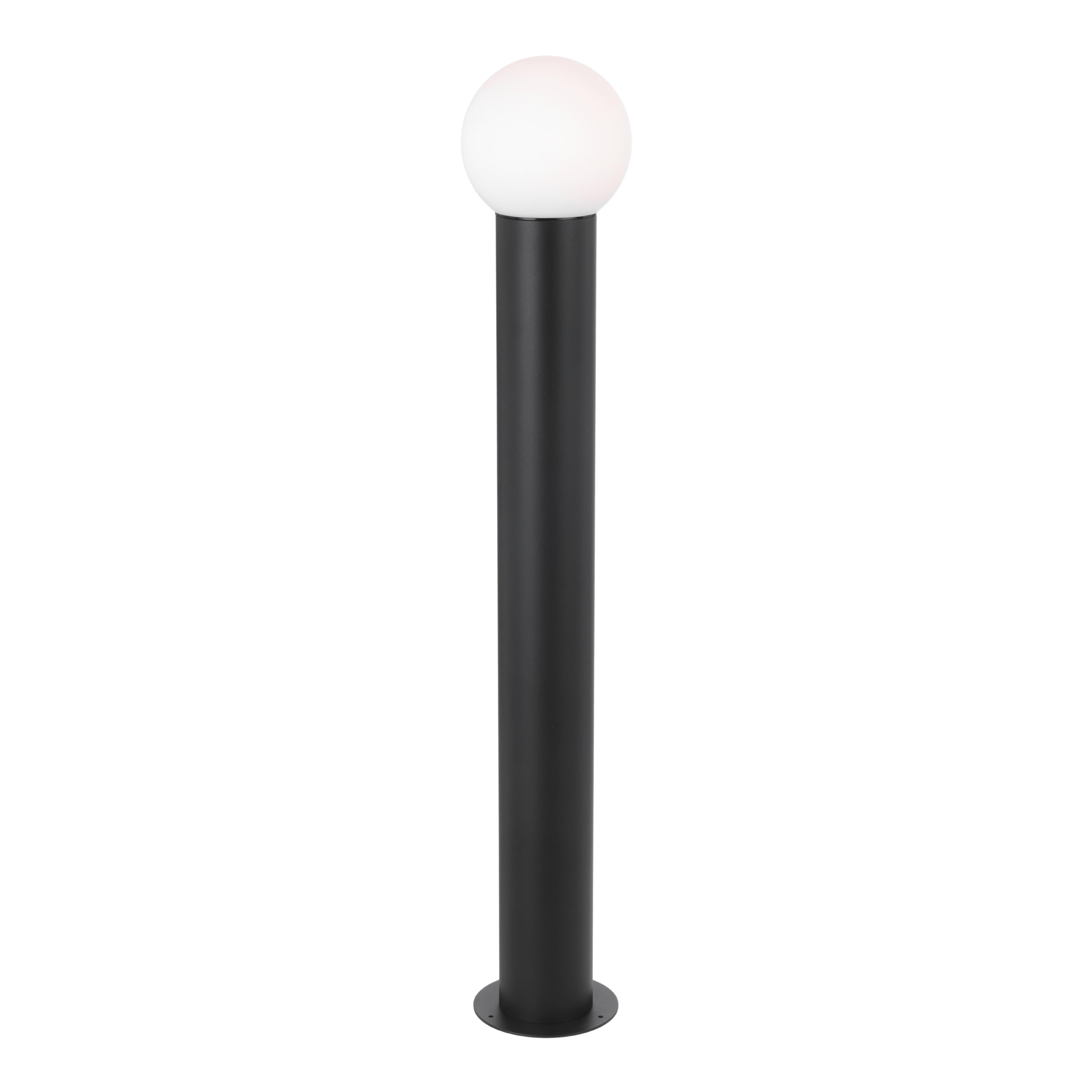 Zagora Black IP65 Garden Bollard Light
