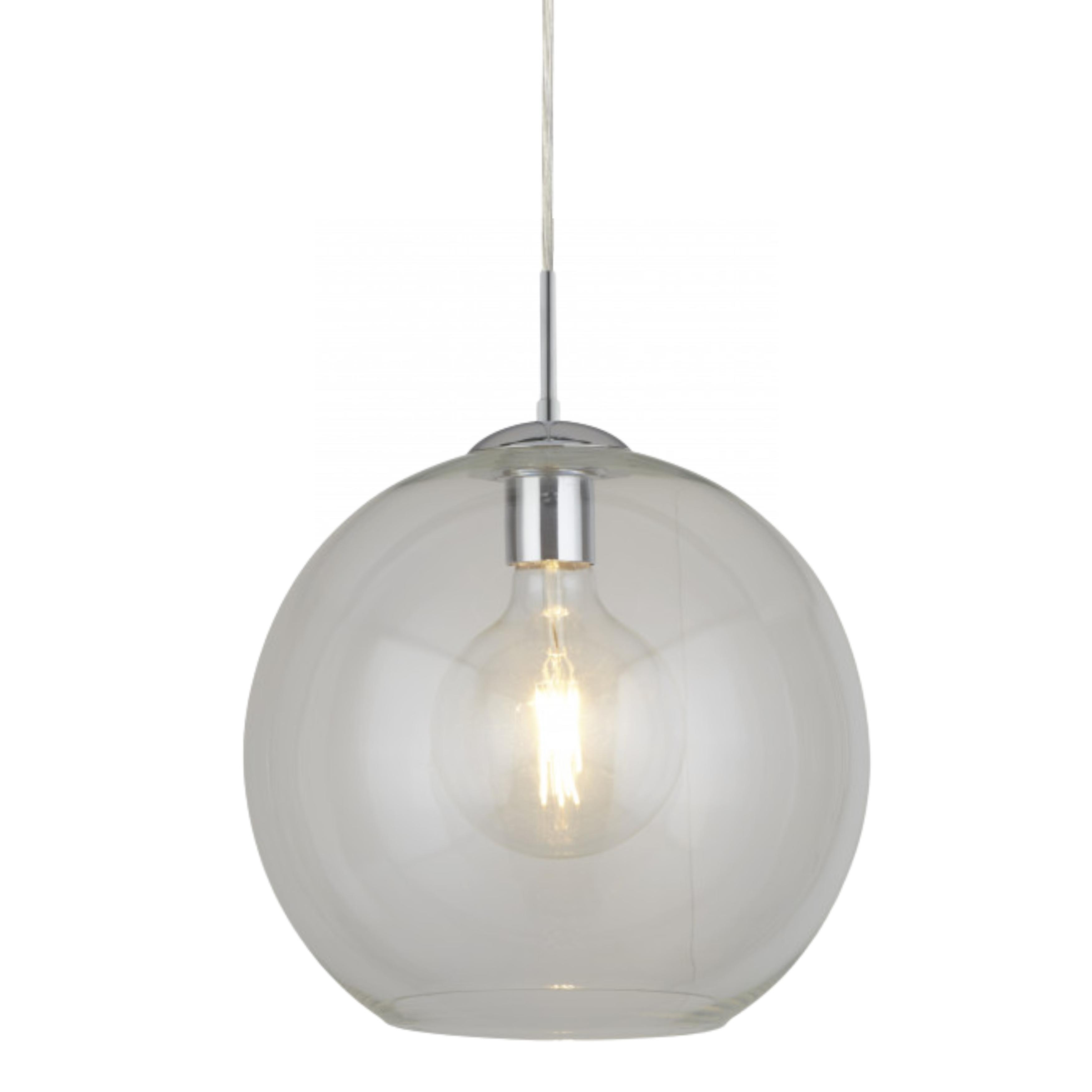 Classic Round Clear Glass Pendant Light