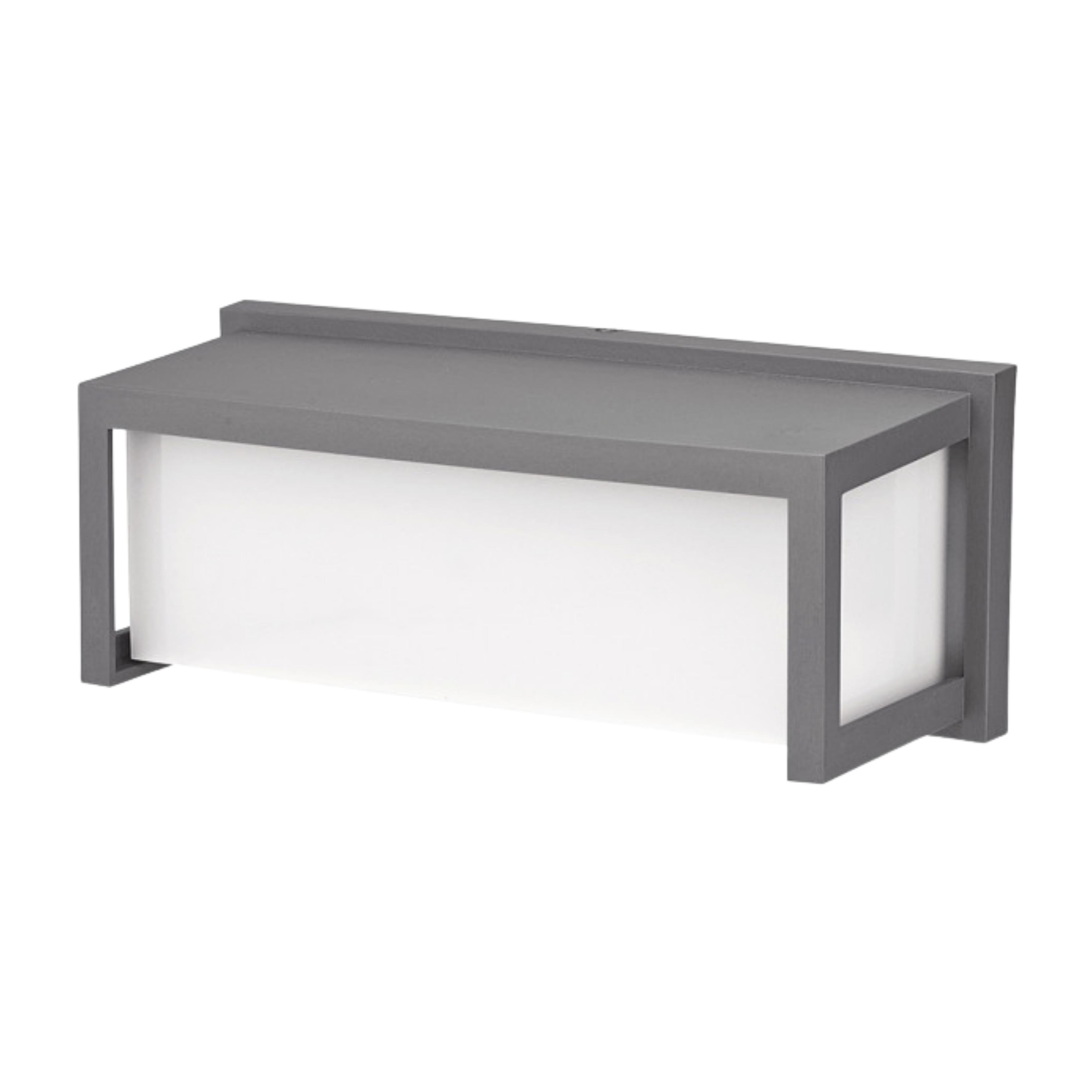 Duralite Silver IP65 Horizontal Eyelid Bulkhead Wall Light