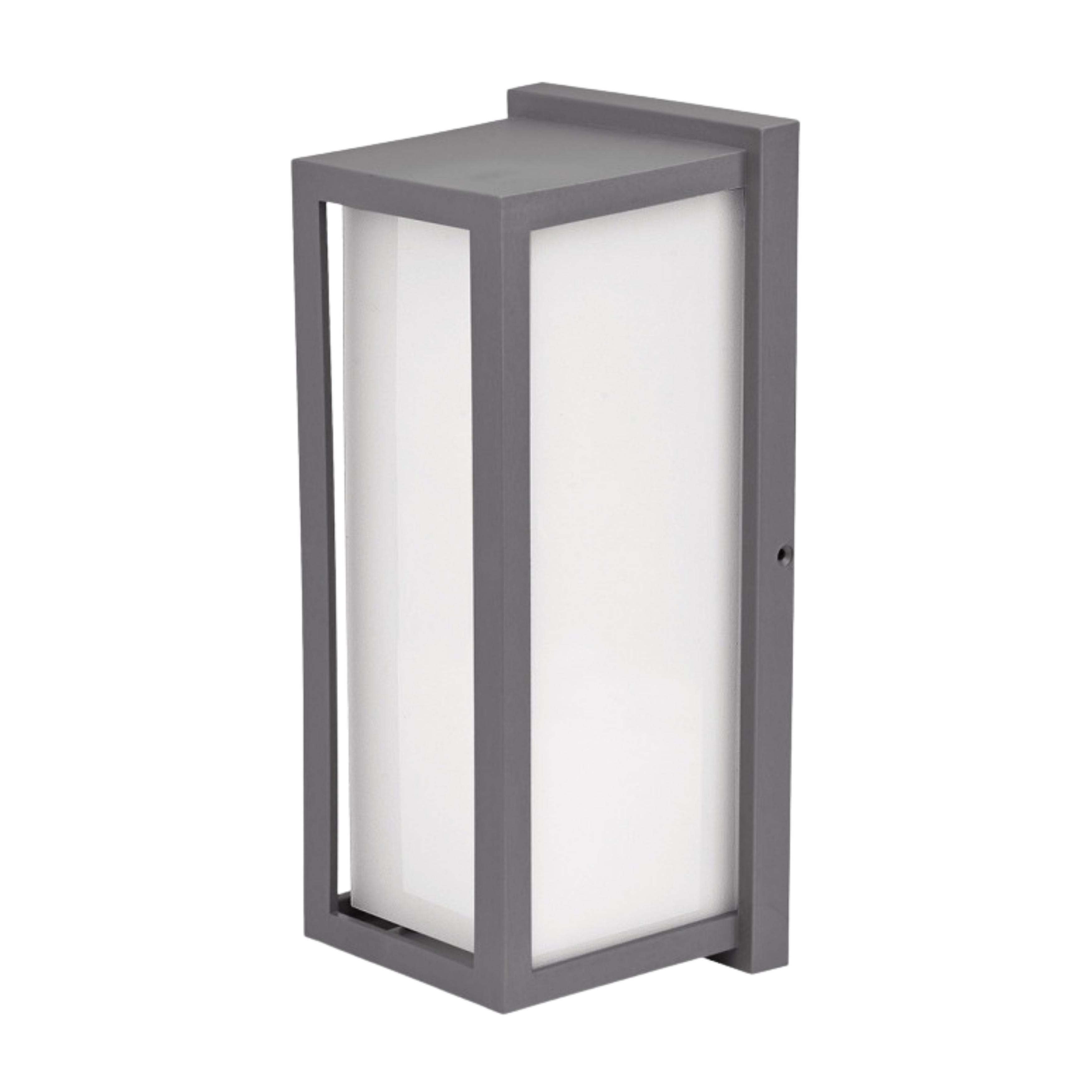 Duralite Silver IP65 Vertical Eyelid Bulkhead Wall Light