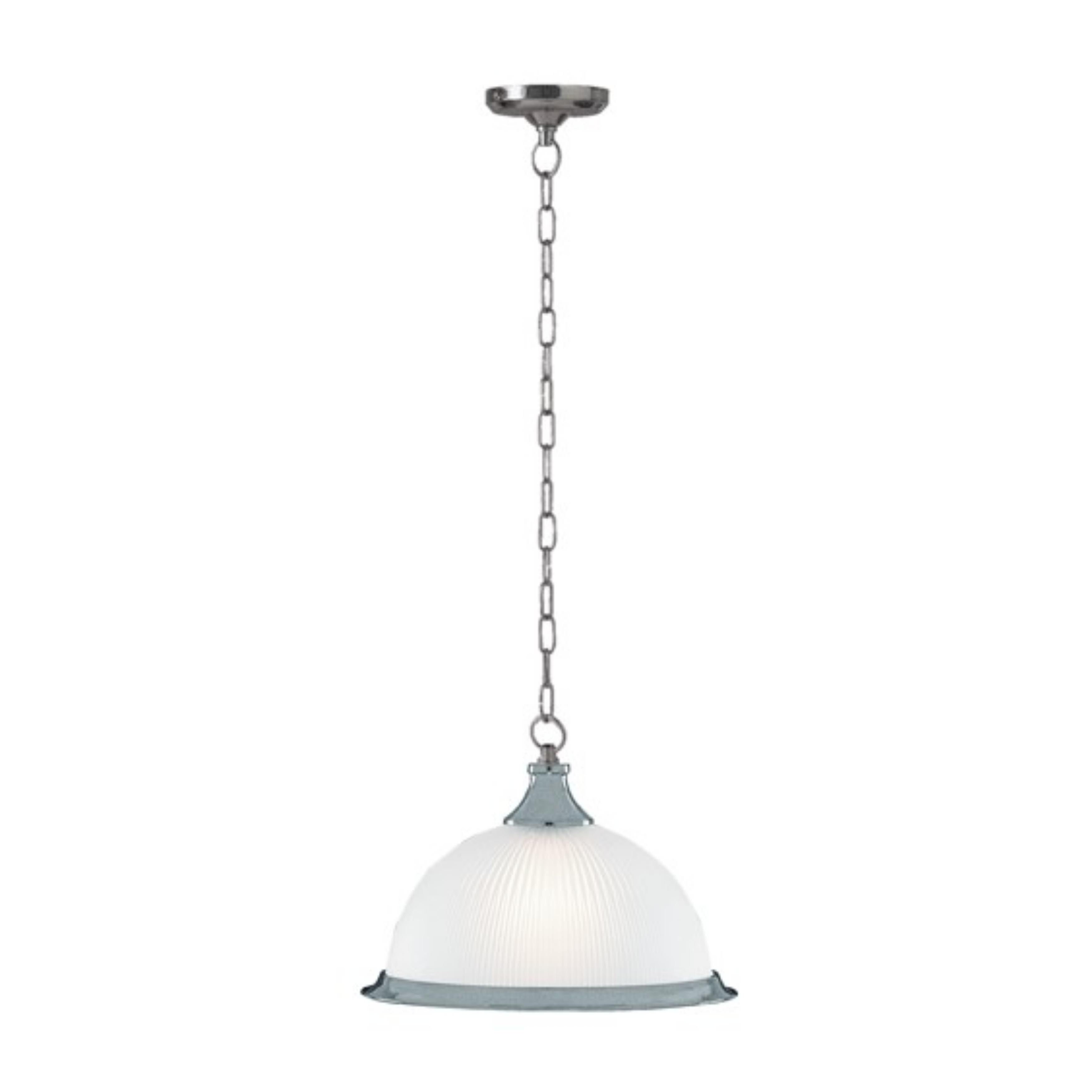 Logan Satin Chrome Traditional Pendant Light