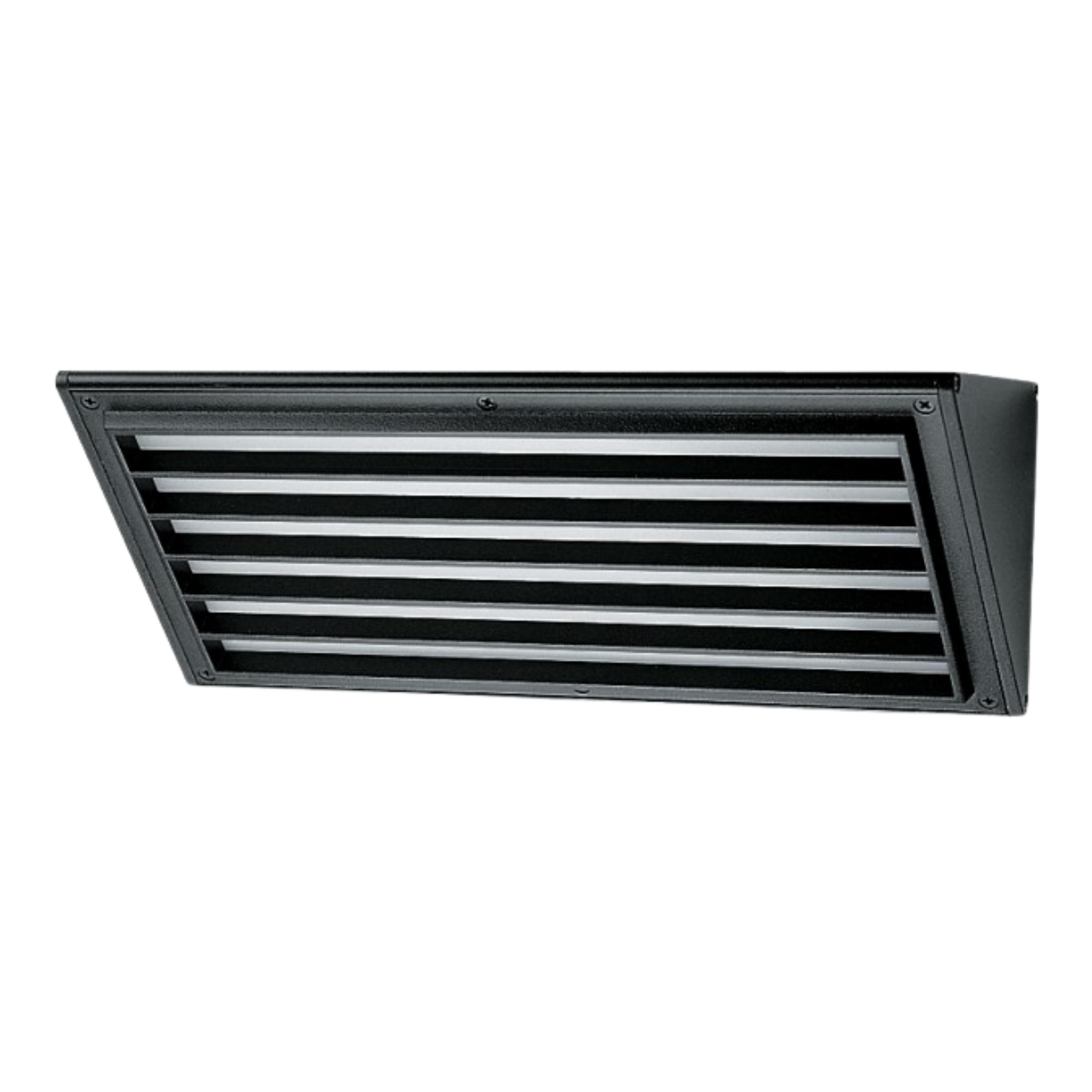 Midi Black Louvred Triangle LED Wall Light