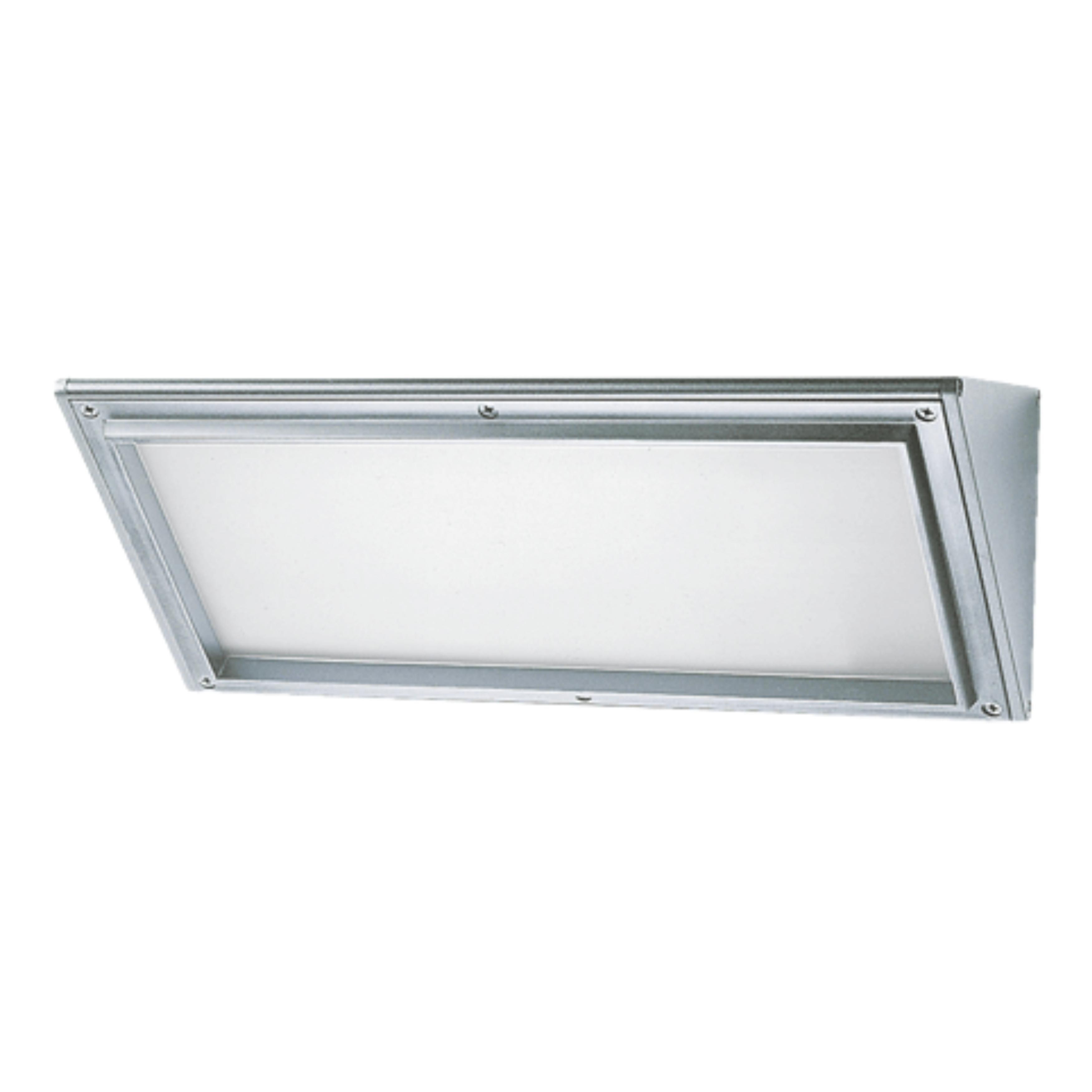Midi Silver Plain Triangle LED Wall Light