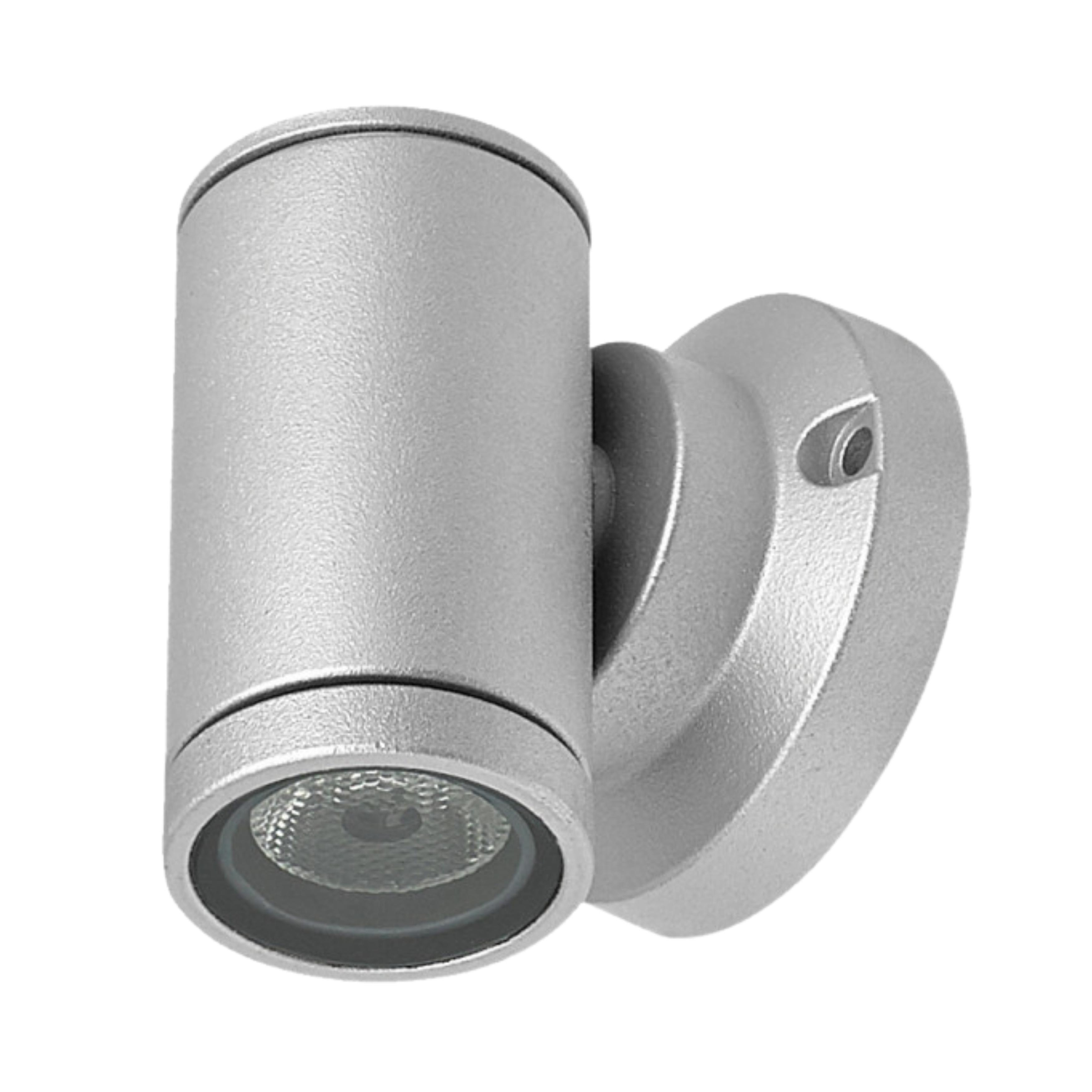 Mini Tube Single LED Wall Light - Silver