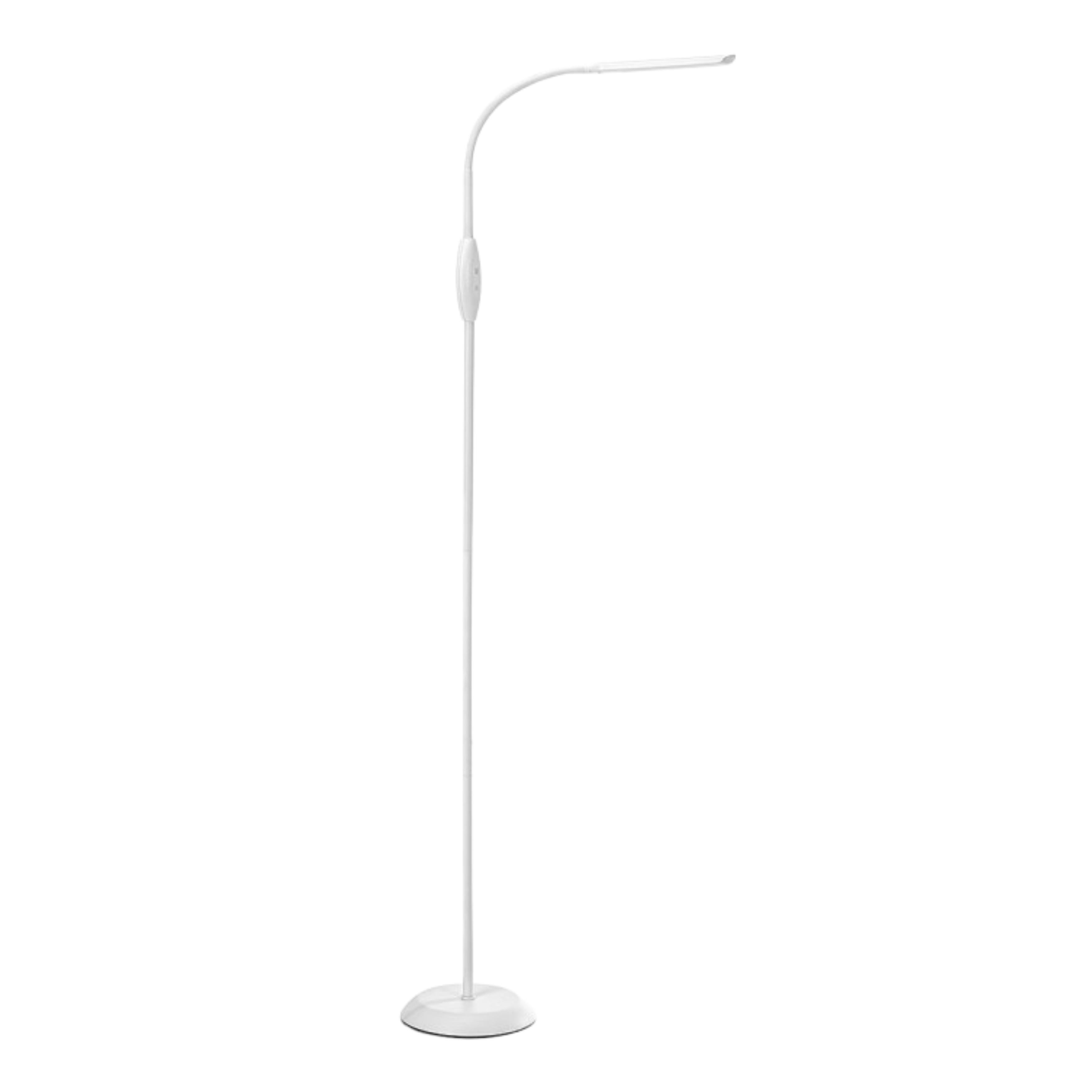 Nova White Contemporary Dimmable LED Floor Lamp