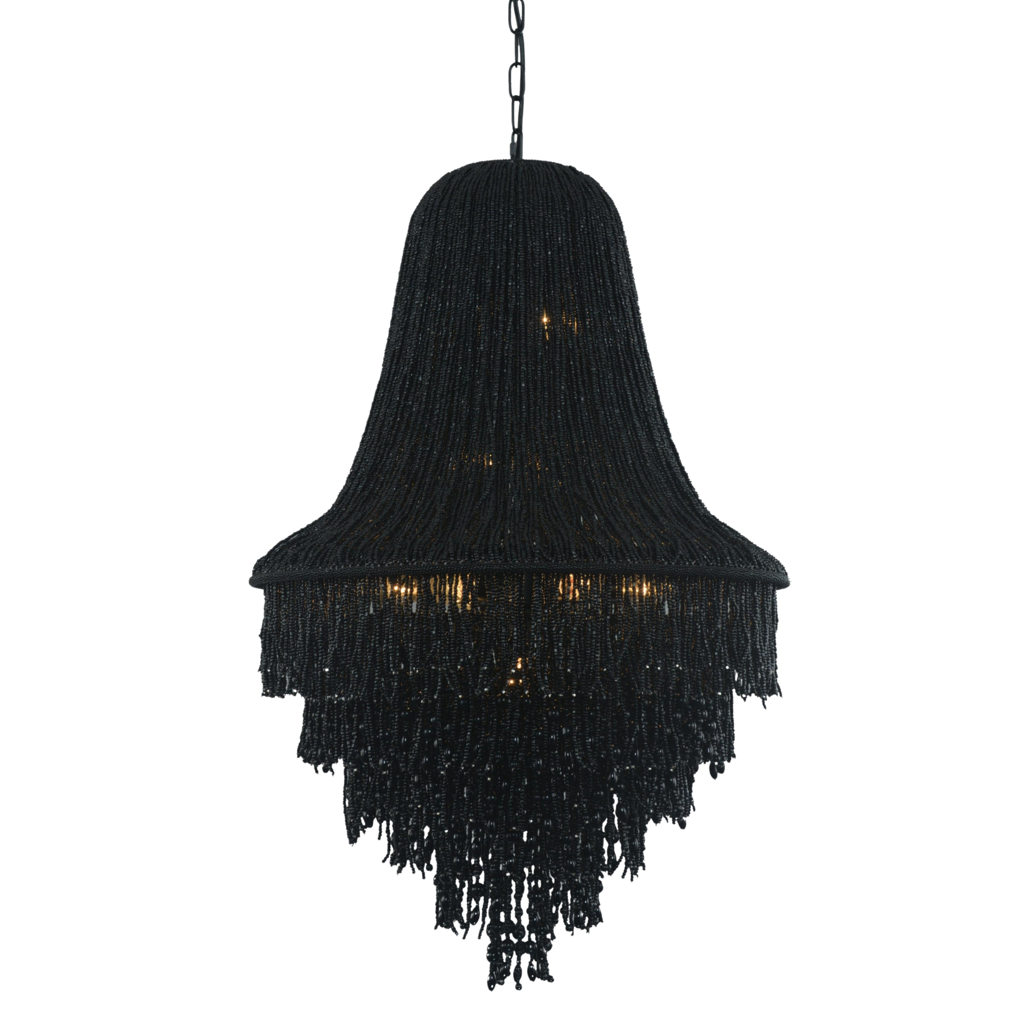 Republic Black Beaded Chandelier