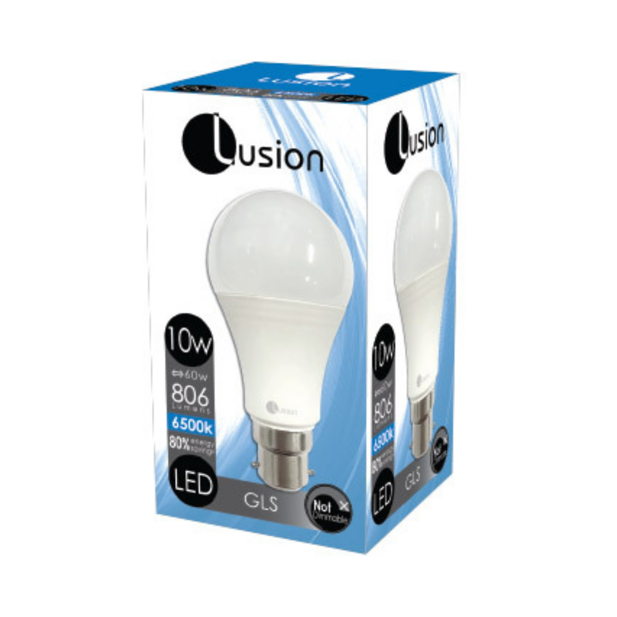 10W Non-Dimmable Opal Cool Daylight B22 GLS LED Bulb