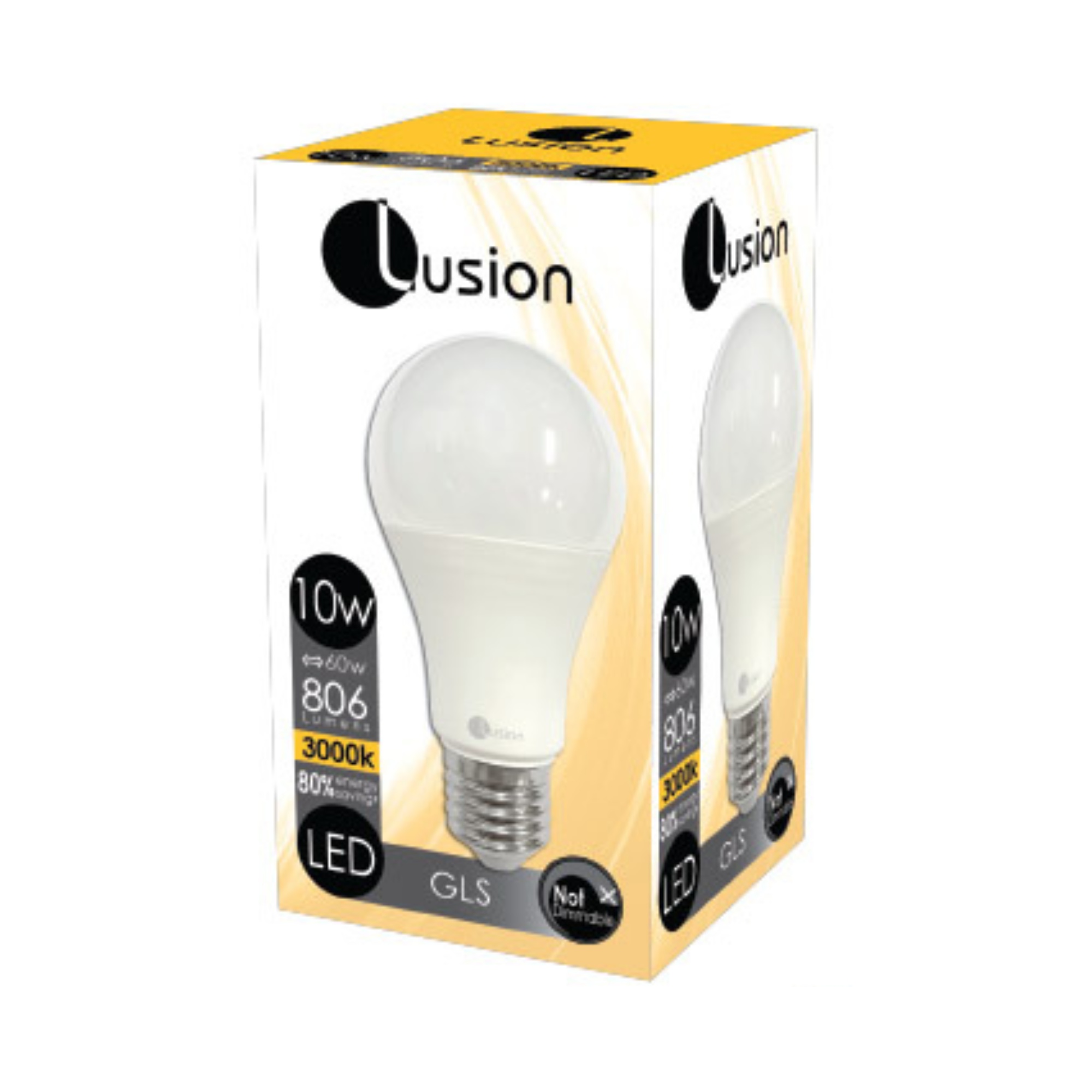 10W Non-Dimmable Opal Warm White E27 GLS LED Bulb