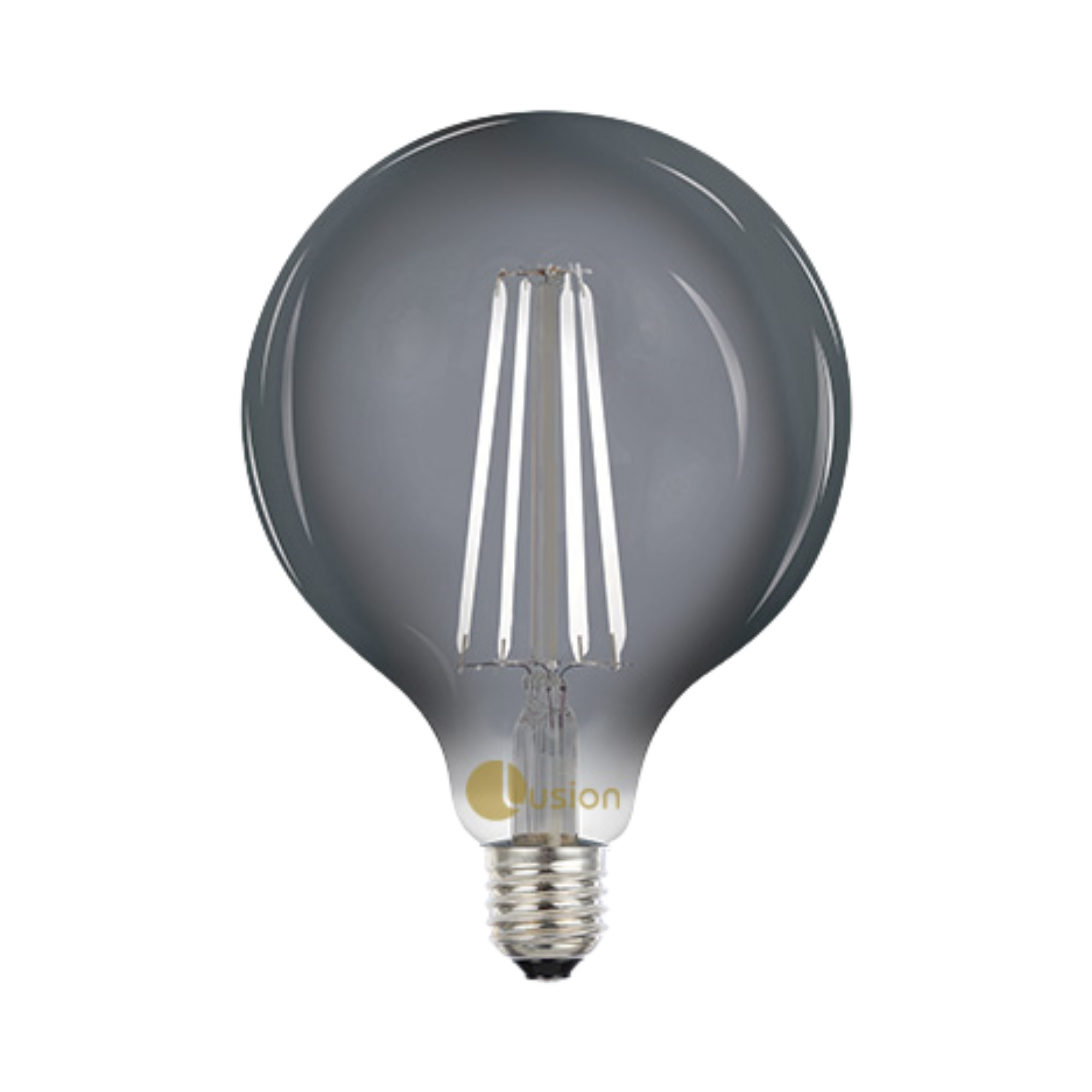 8W Spherical Smoke Grey Cool White E27 G125 LED Bulb