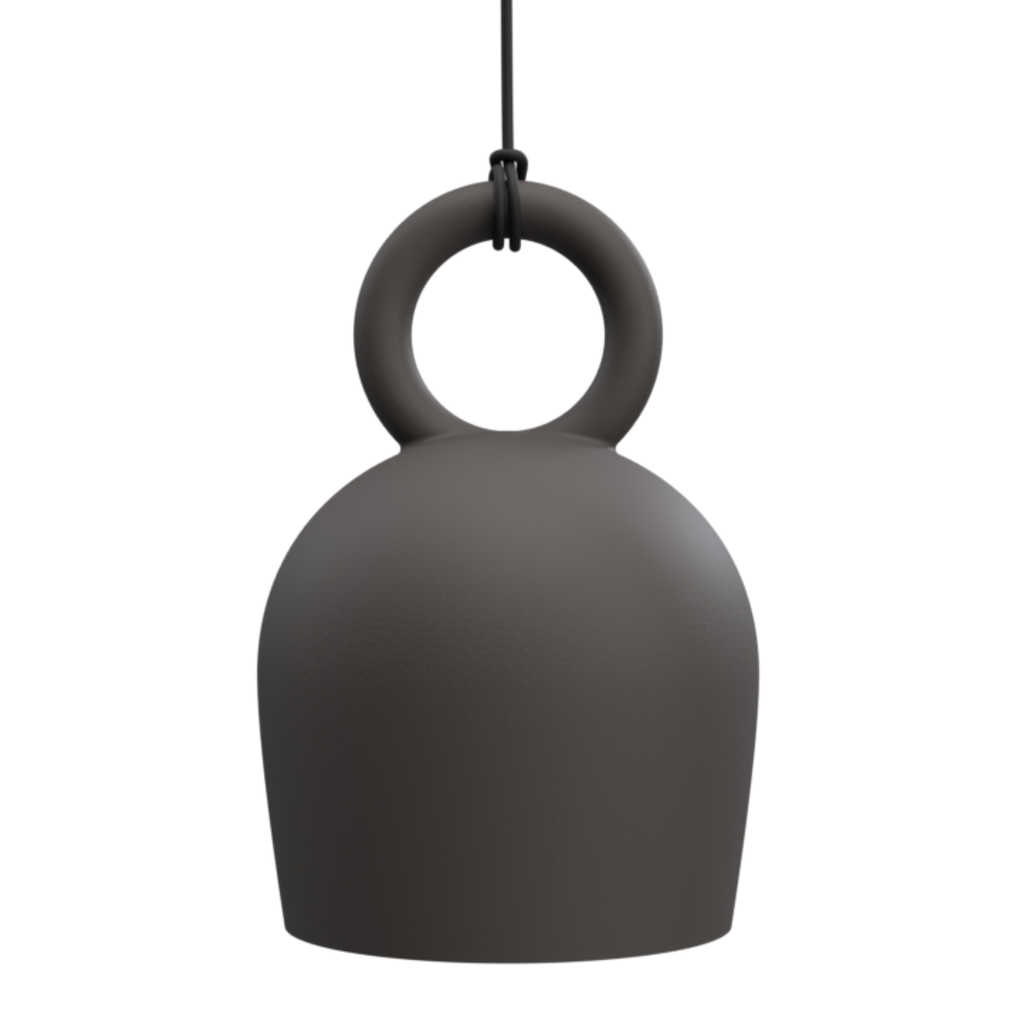 Caló Botijo Clay Dimmable LED Pendant Light - Dark Grey