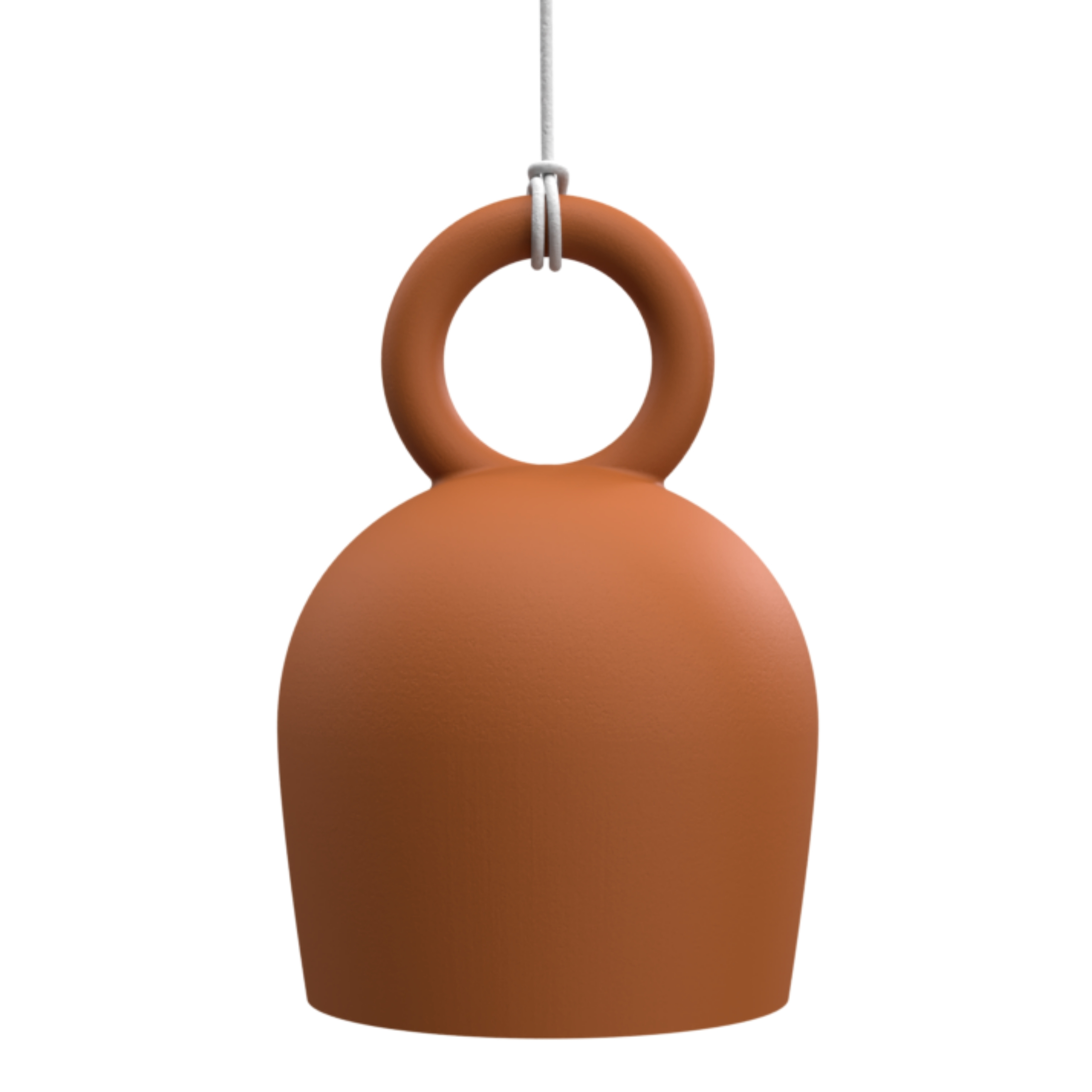 Caló Botijo Clay Dimmable LED Pendant Light - Dark Terracotta