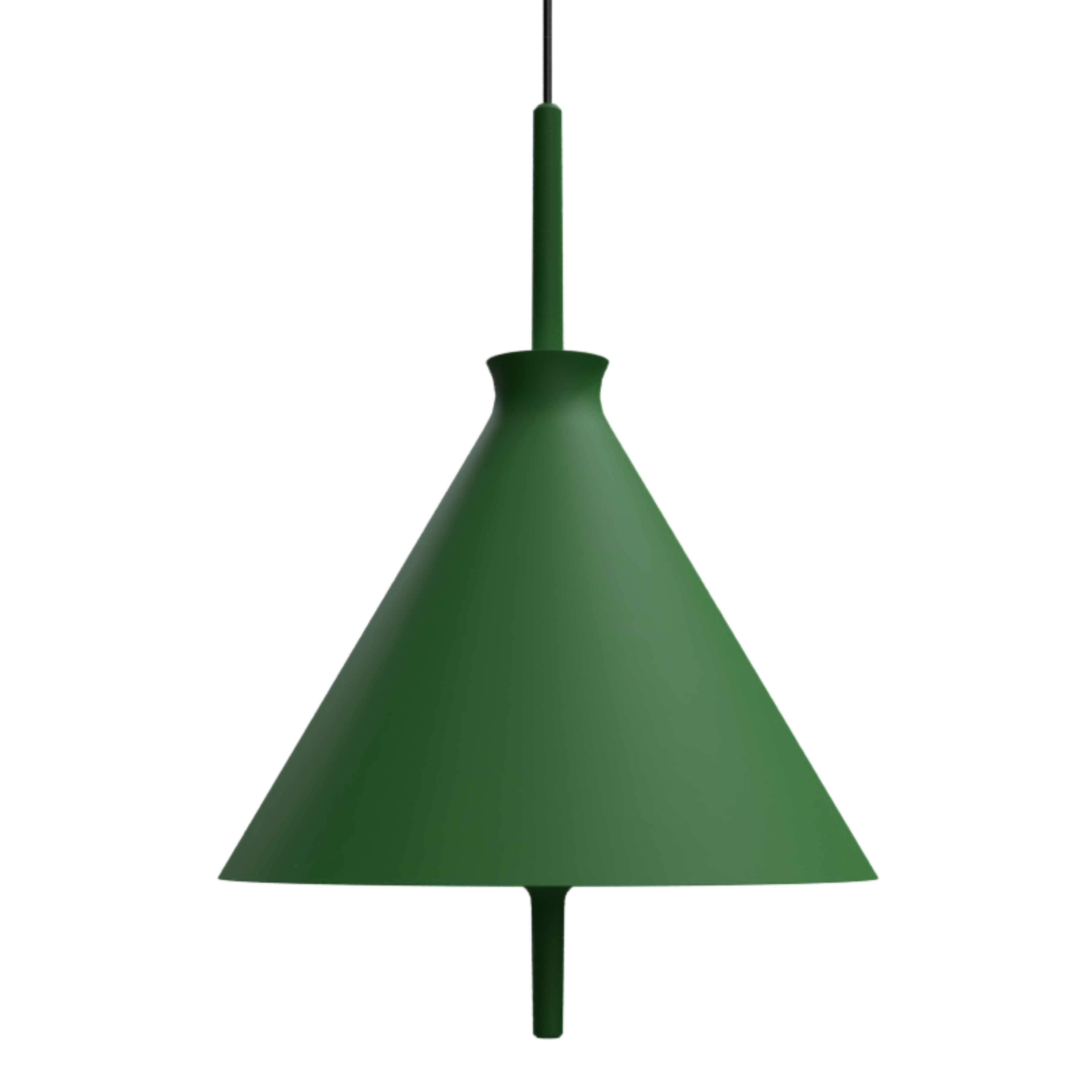 Totana Organic Cone Clay LED Pendant Light - Olive Green