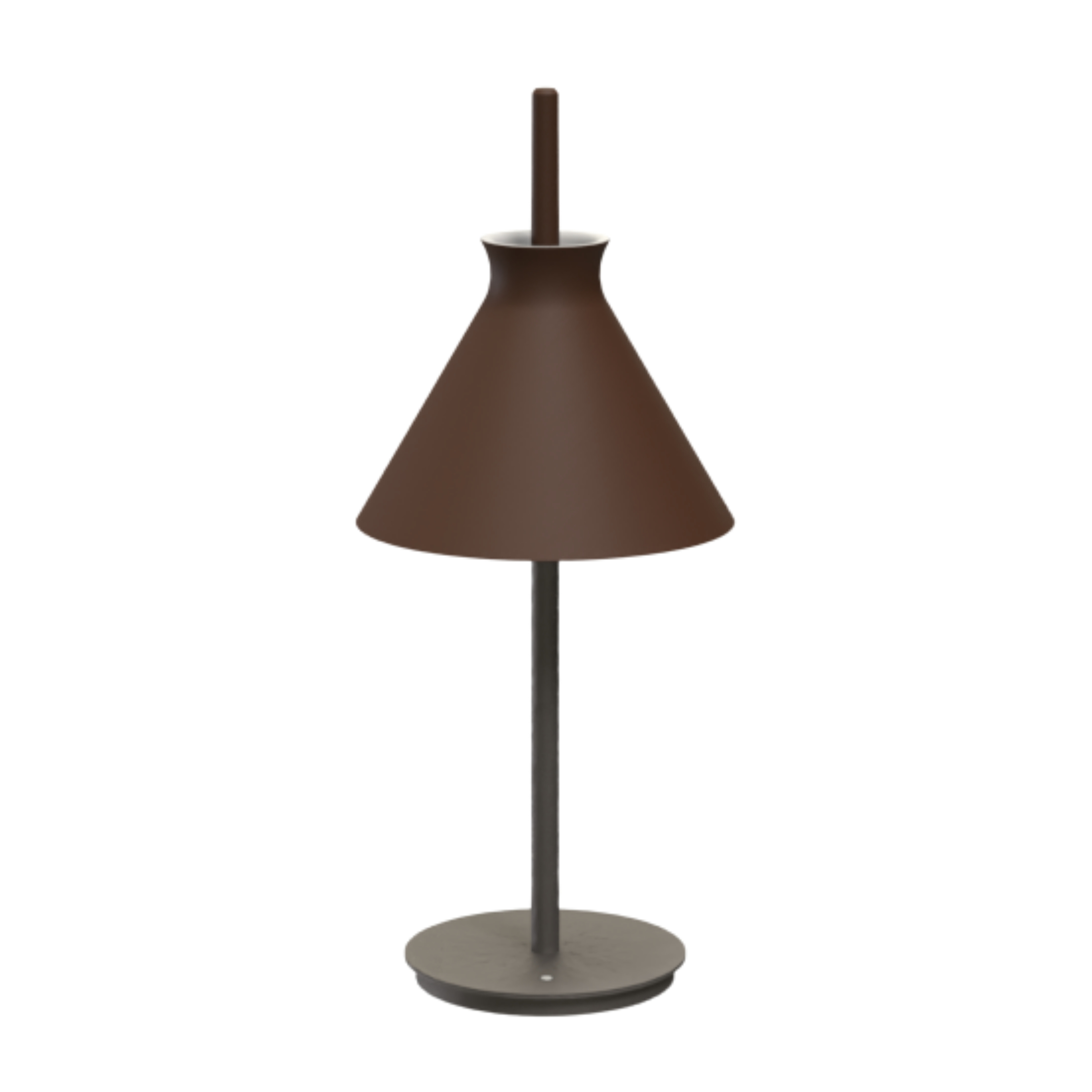 Totana Organic Cone Clay LED Table Lamp - Choco