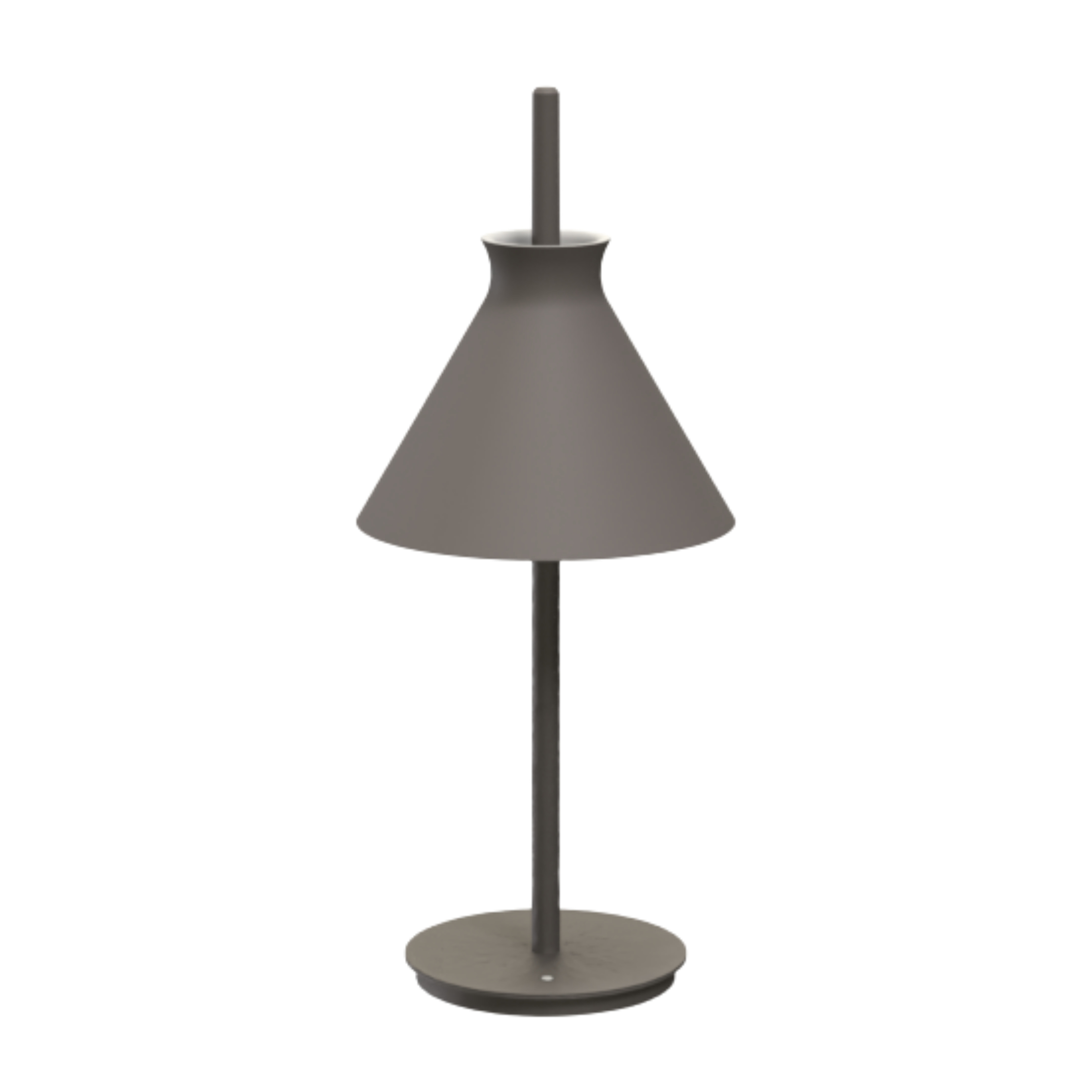 Totana Organic Cone Clay LED Table Lamp - Dark Grey