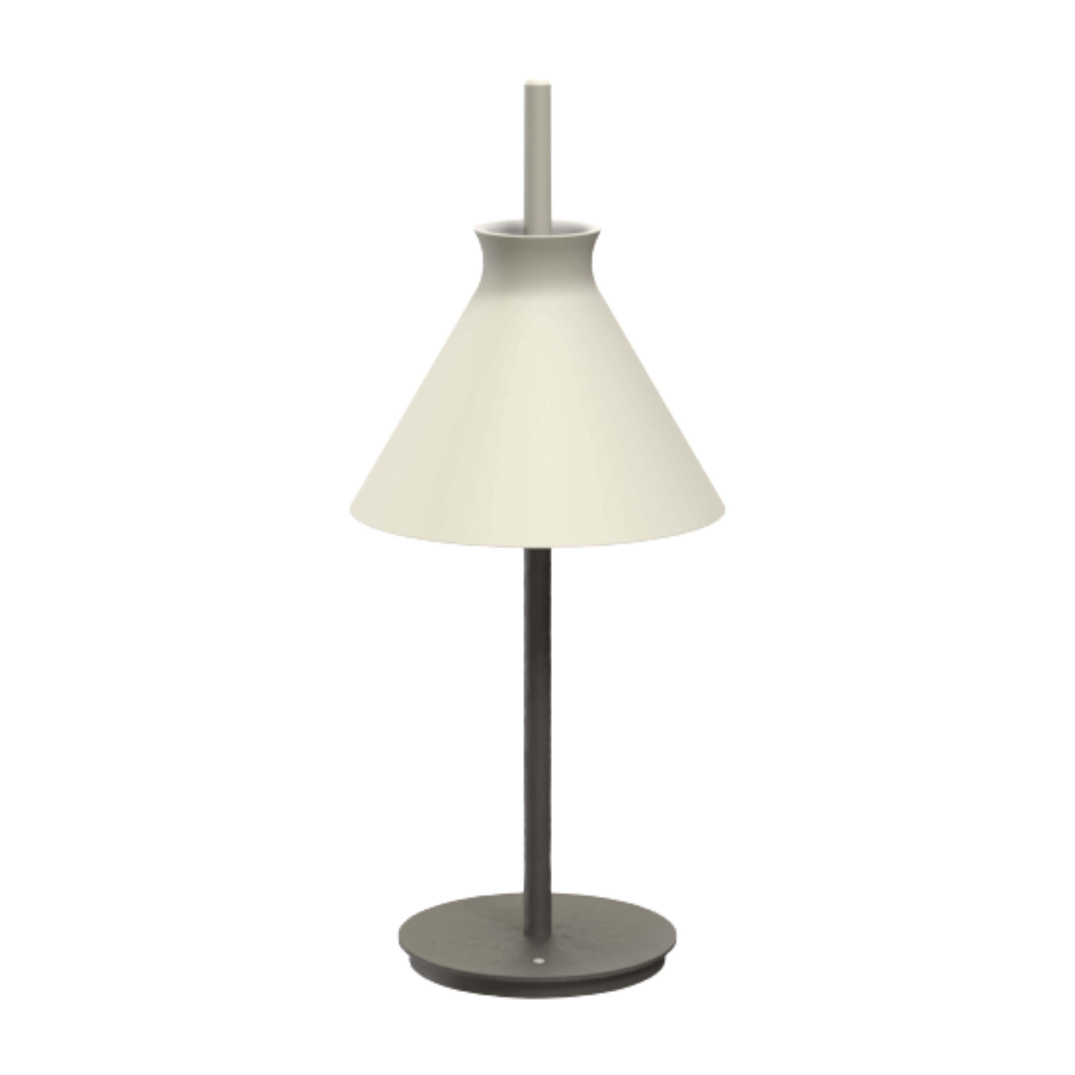 Totana Organic Cone Clay LED Table Lamp - White