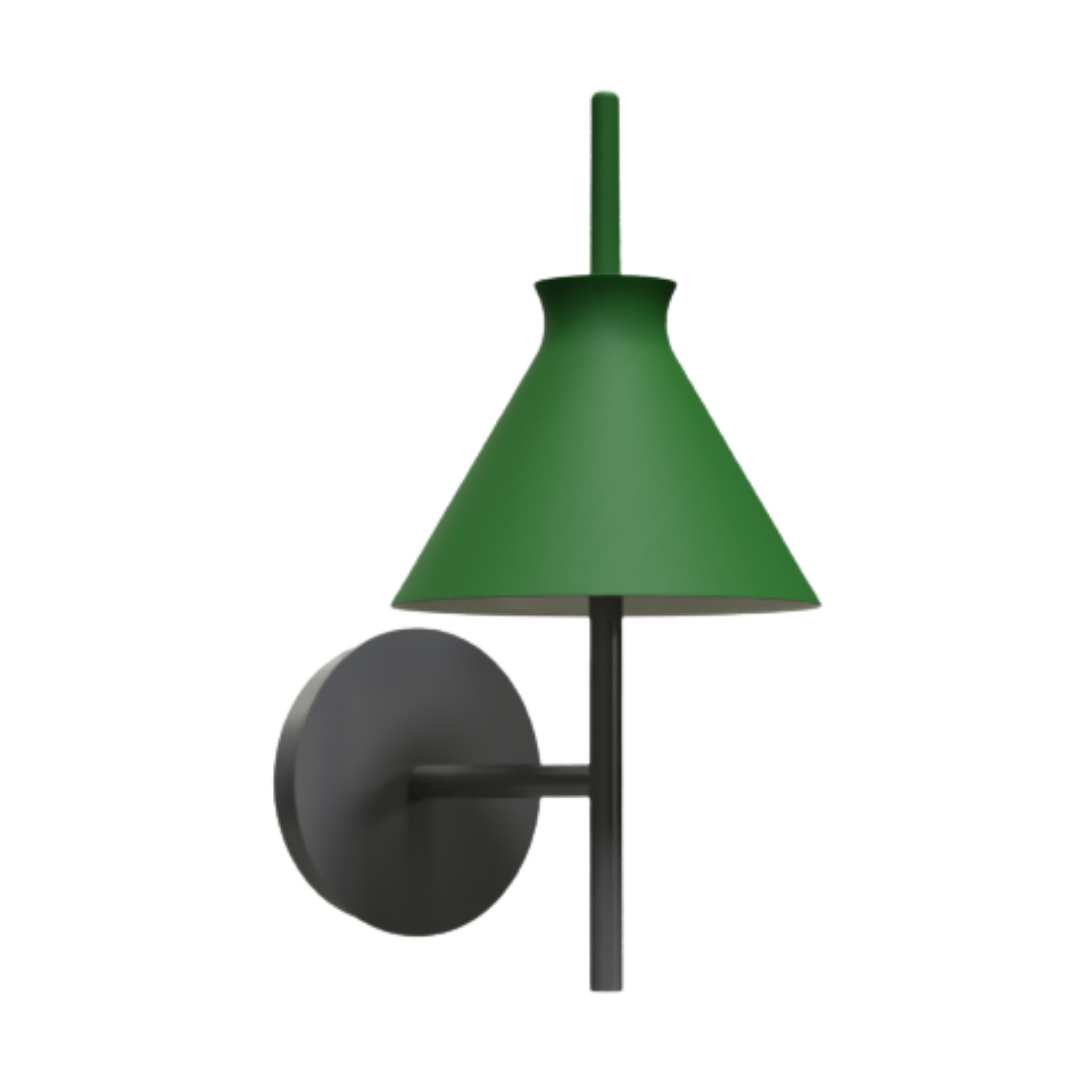 Totana Organic Cone Clay LED Wall Light - Olive Green