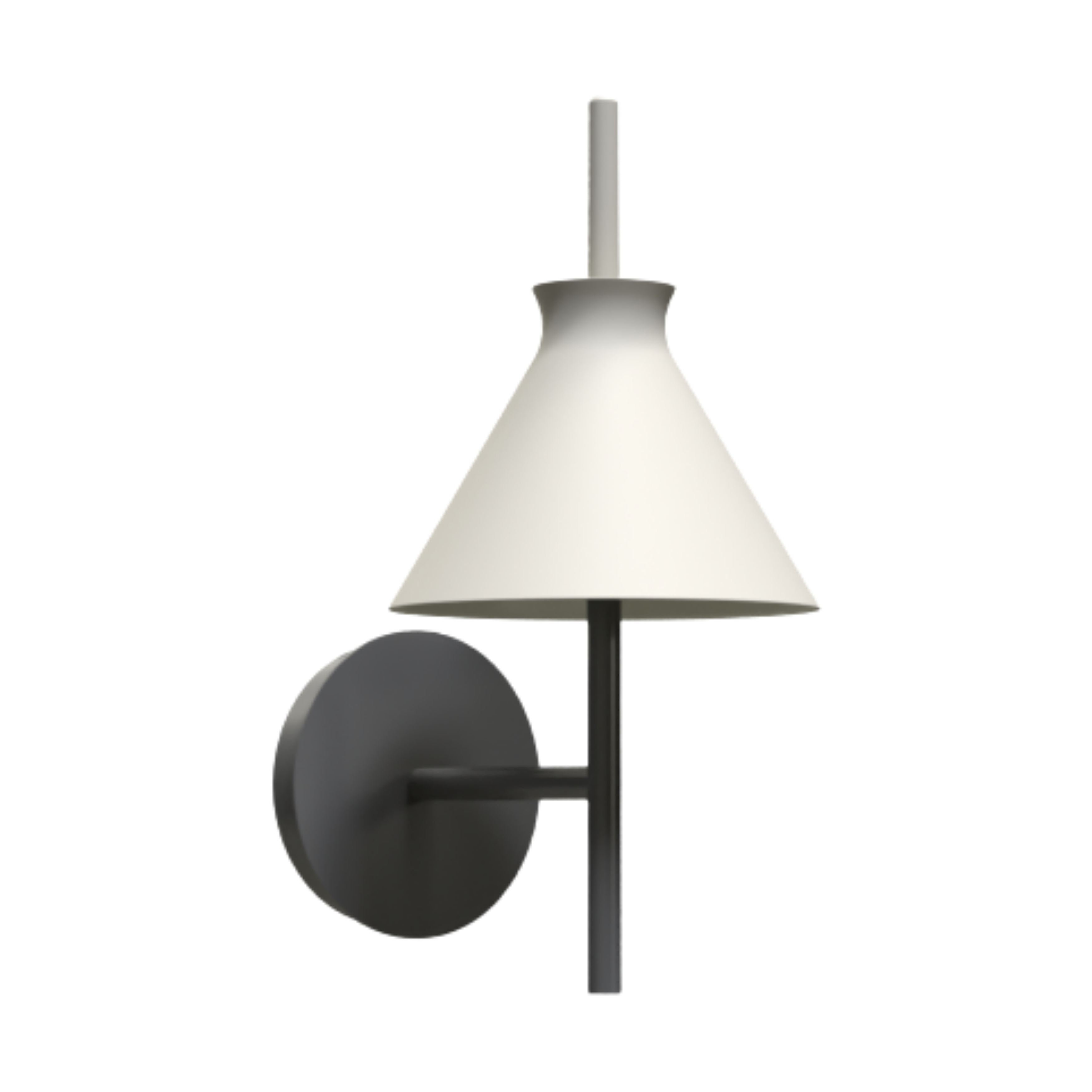 Totana Organic Cone Clay LED Wall Light - White