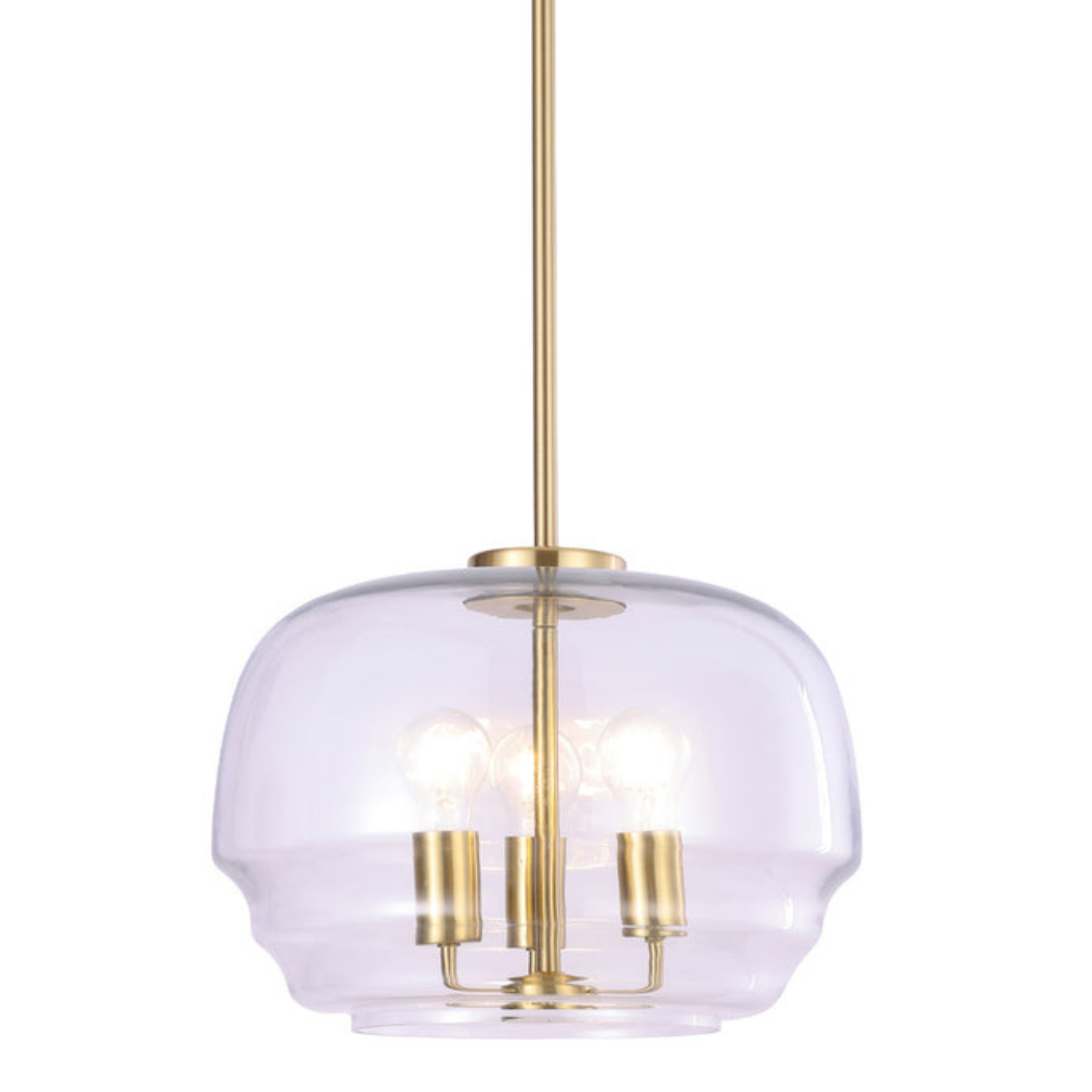 Chevy Wine Clear Glass Pendant Light