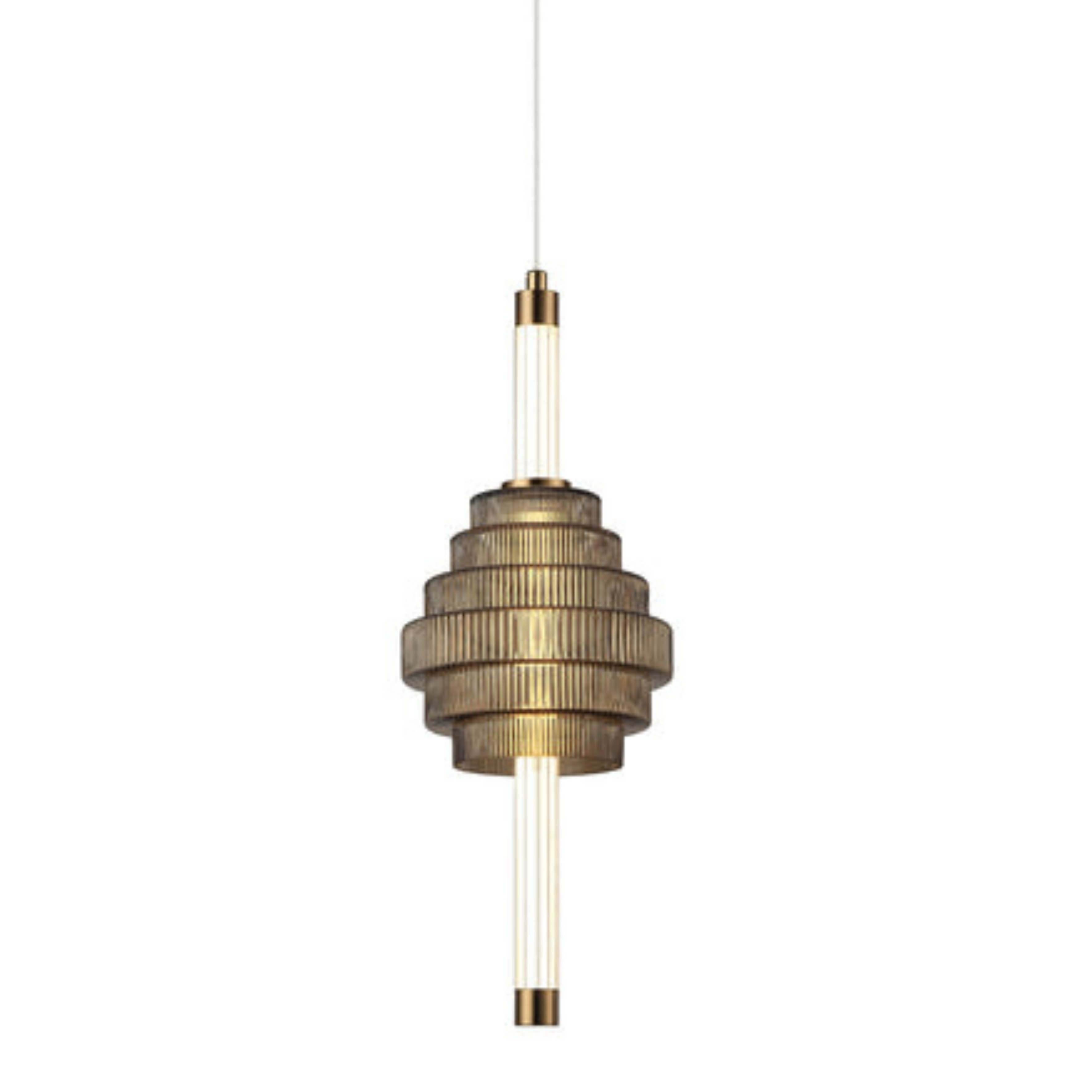 Wynona Coffee Spinning Top Tri-CCT Pendant Light