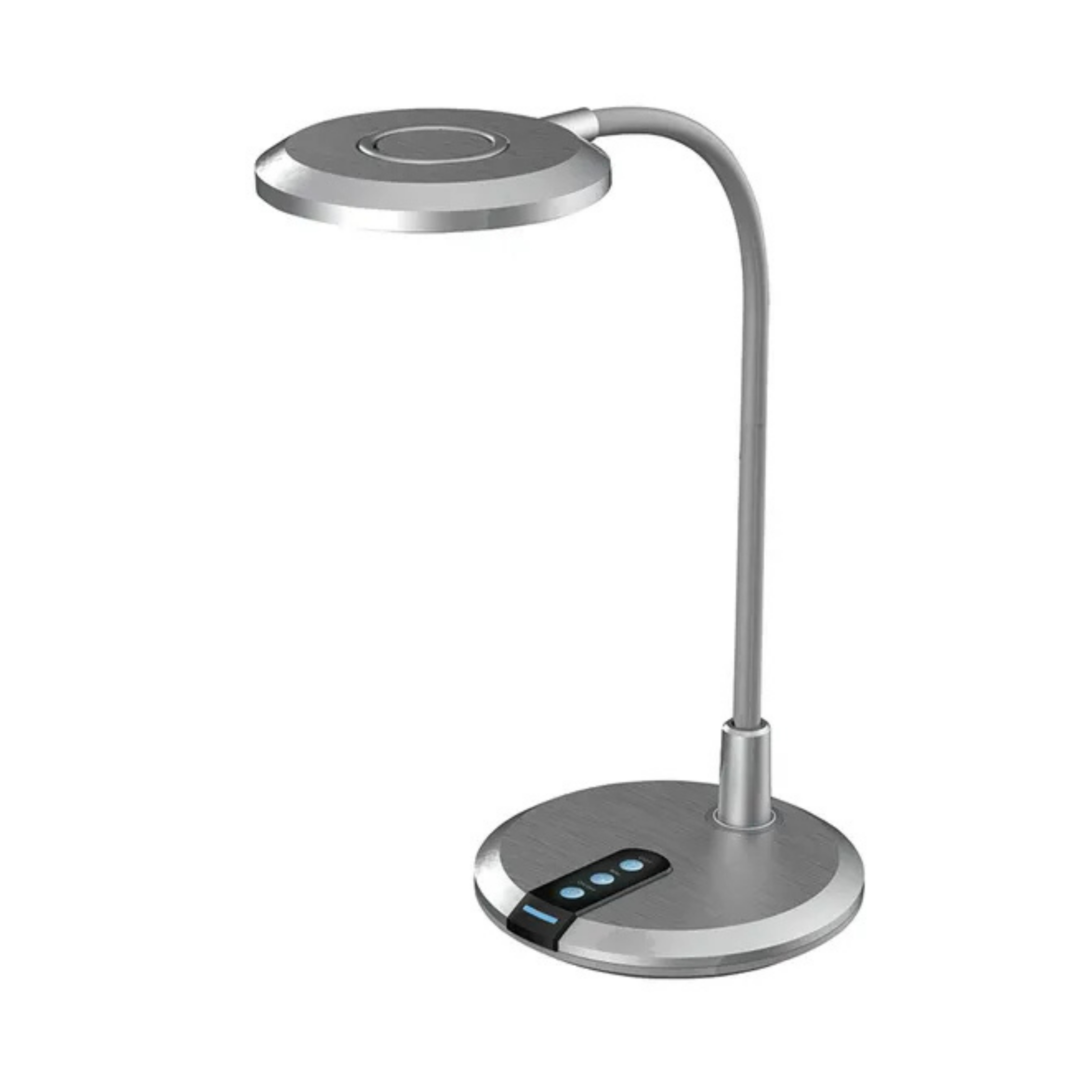 Brad 8W Silver 3CCT Dimmable Touch Desk Lamp