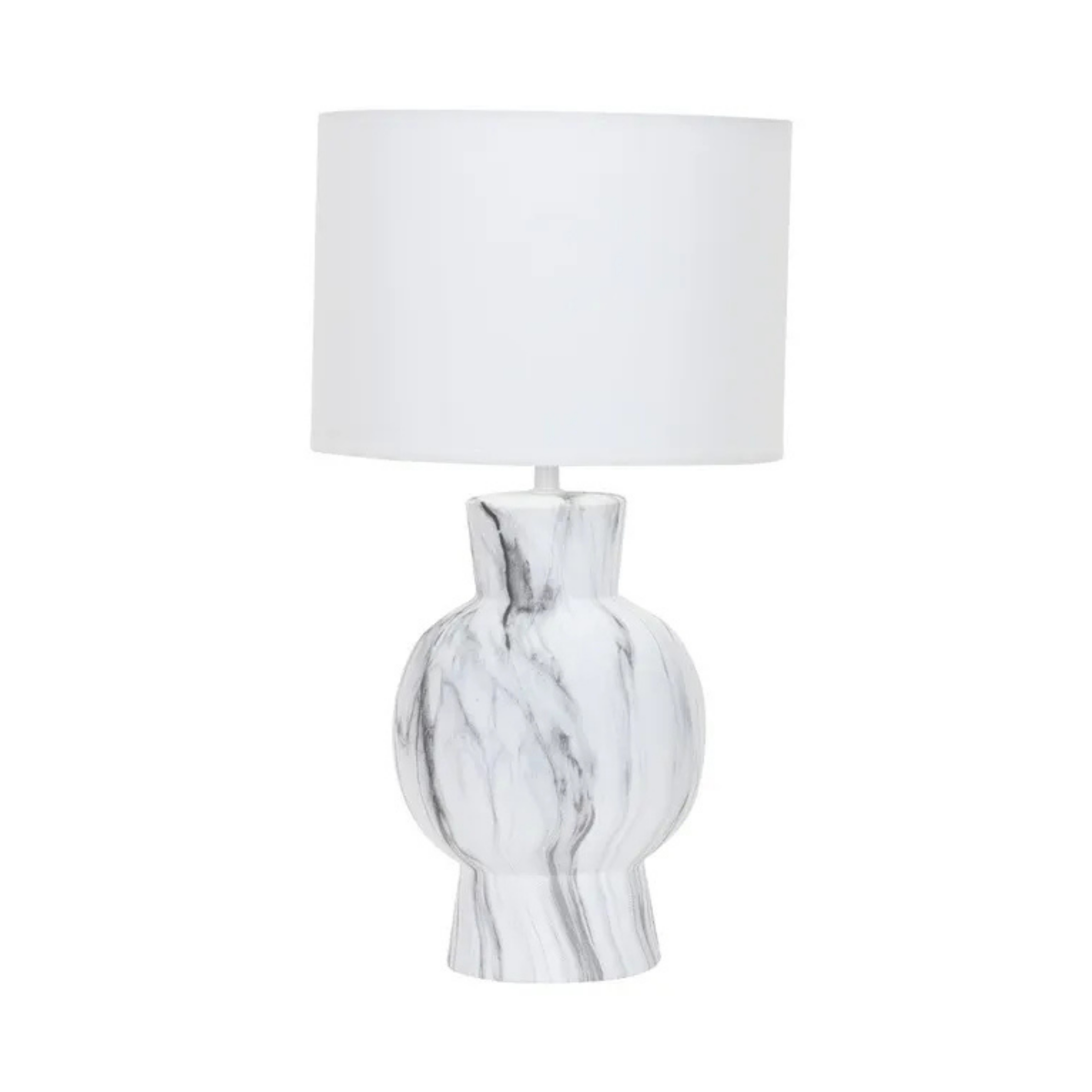 Karina Light Stone White Shade Ceramic Table Lamp