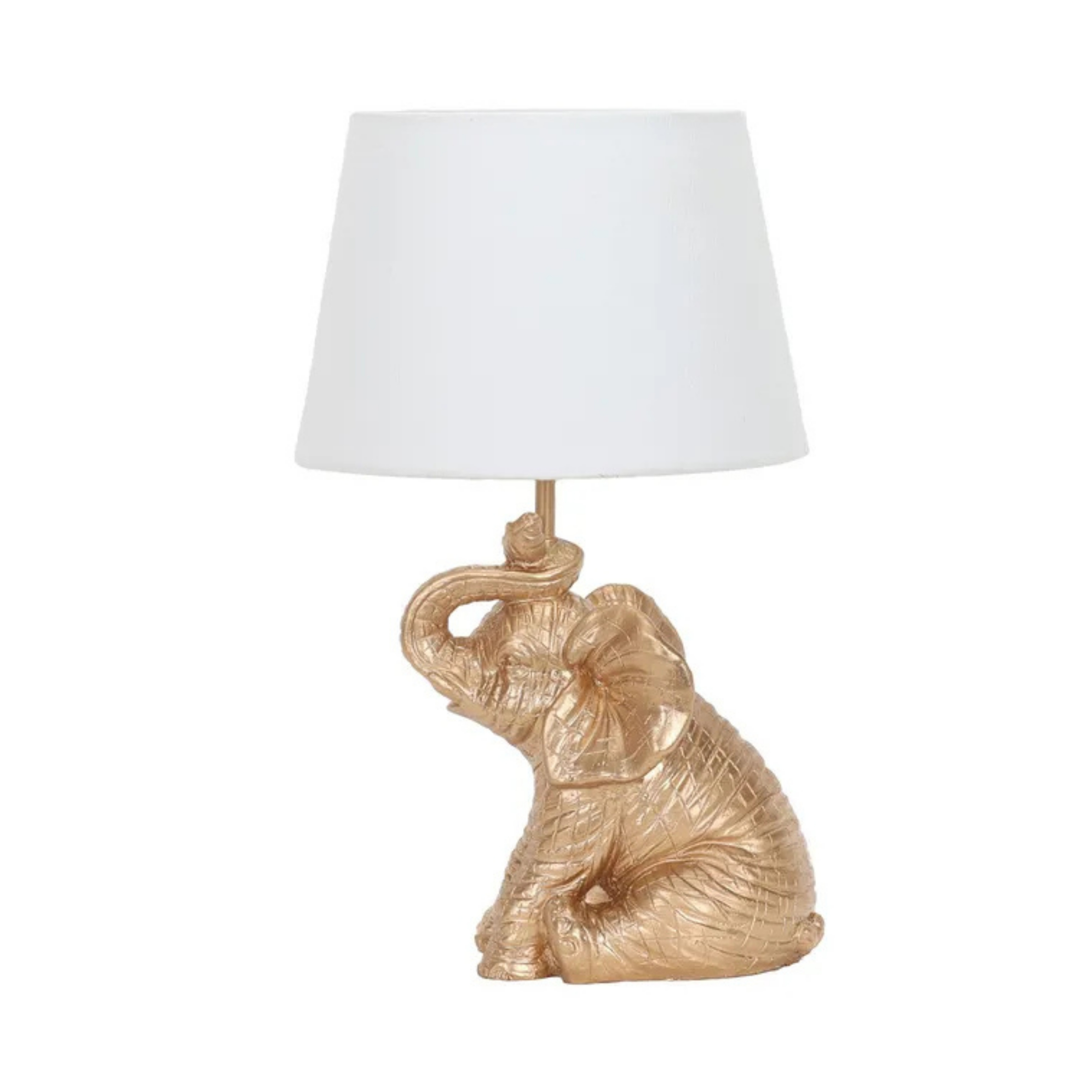 Indi Golden Elephant Ceramic Table Lamp