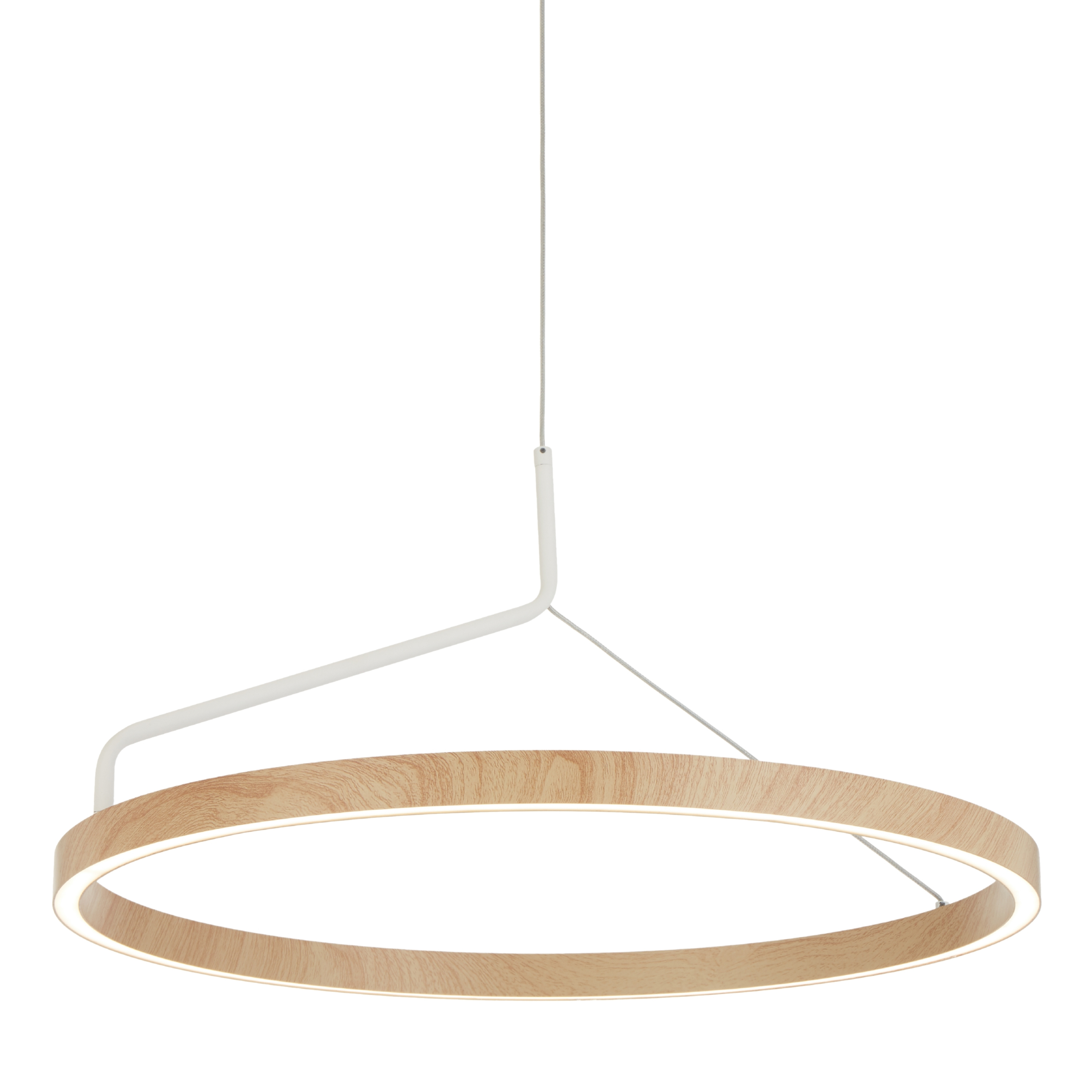 Tiffany Oak Ring 3CCT LED White Pendant Light