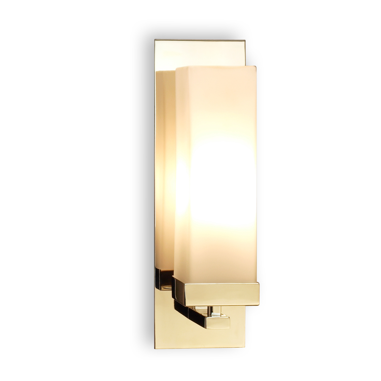 Obelisk IP44 Polished Stainless Steel Wall Lamp