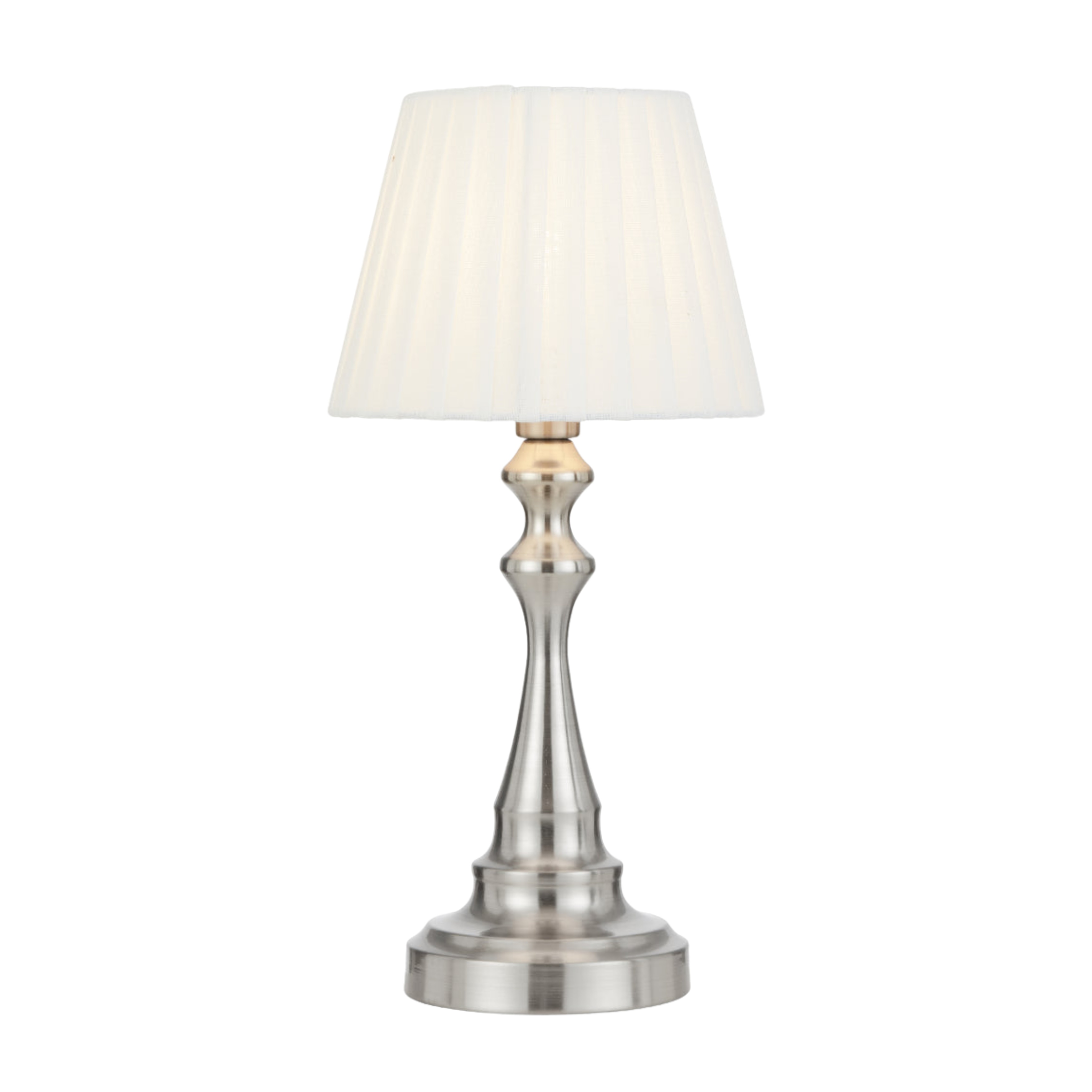 Leisha Nickel Metal Classic Touch Table Lamp