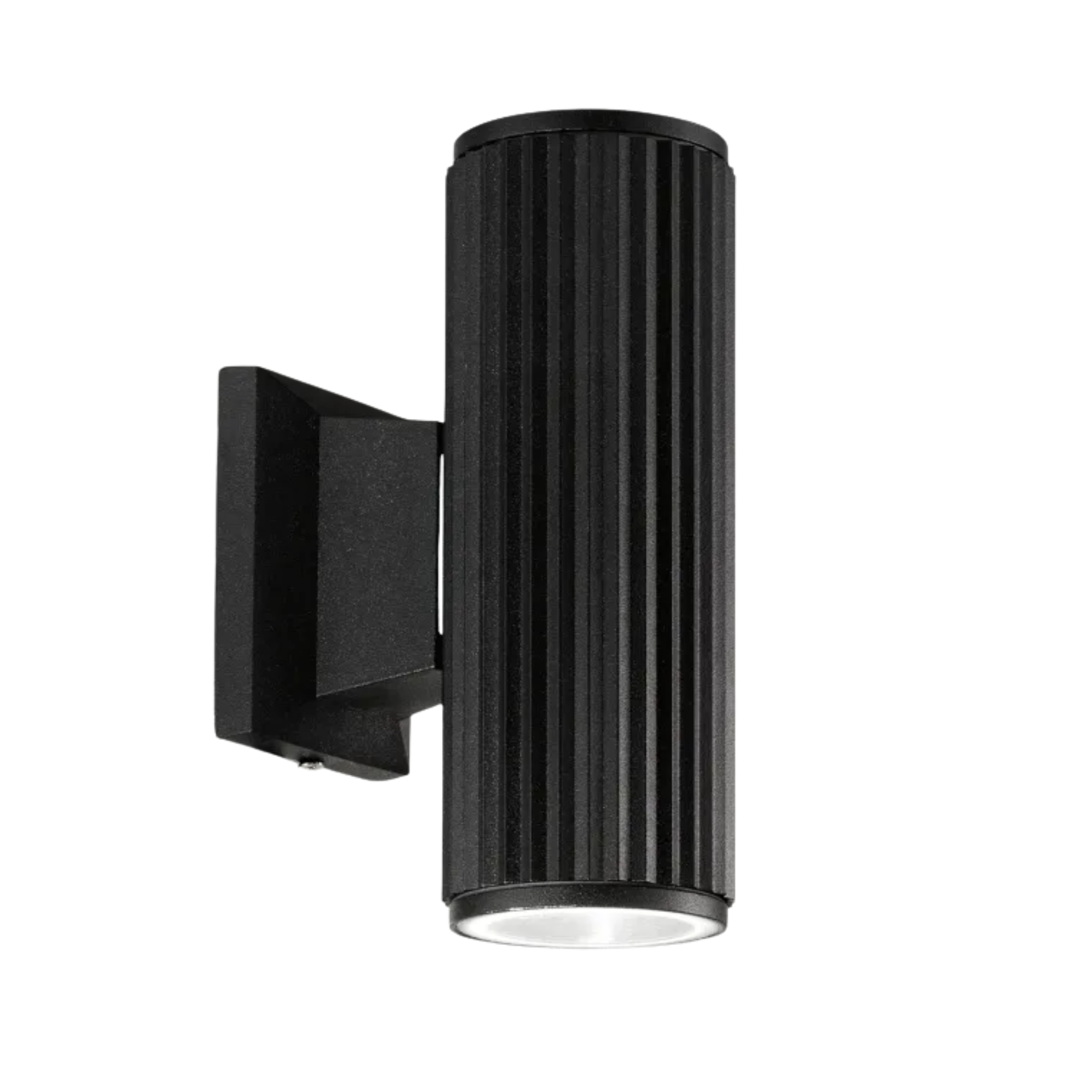 Base AP2 Up and Down IP44 Textured Wall Light - Black