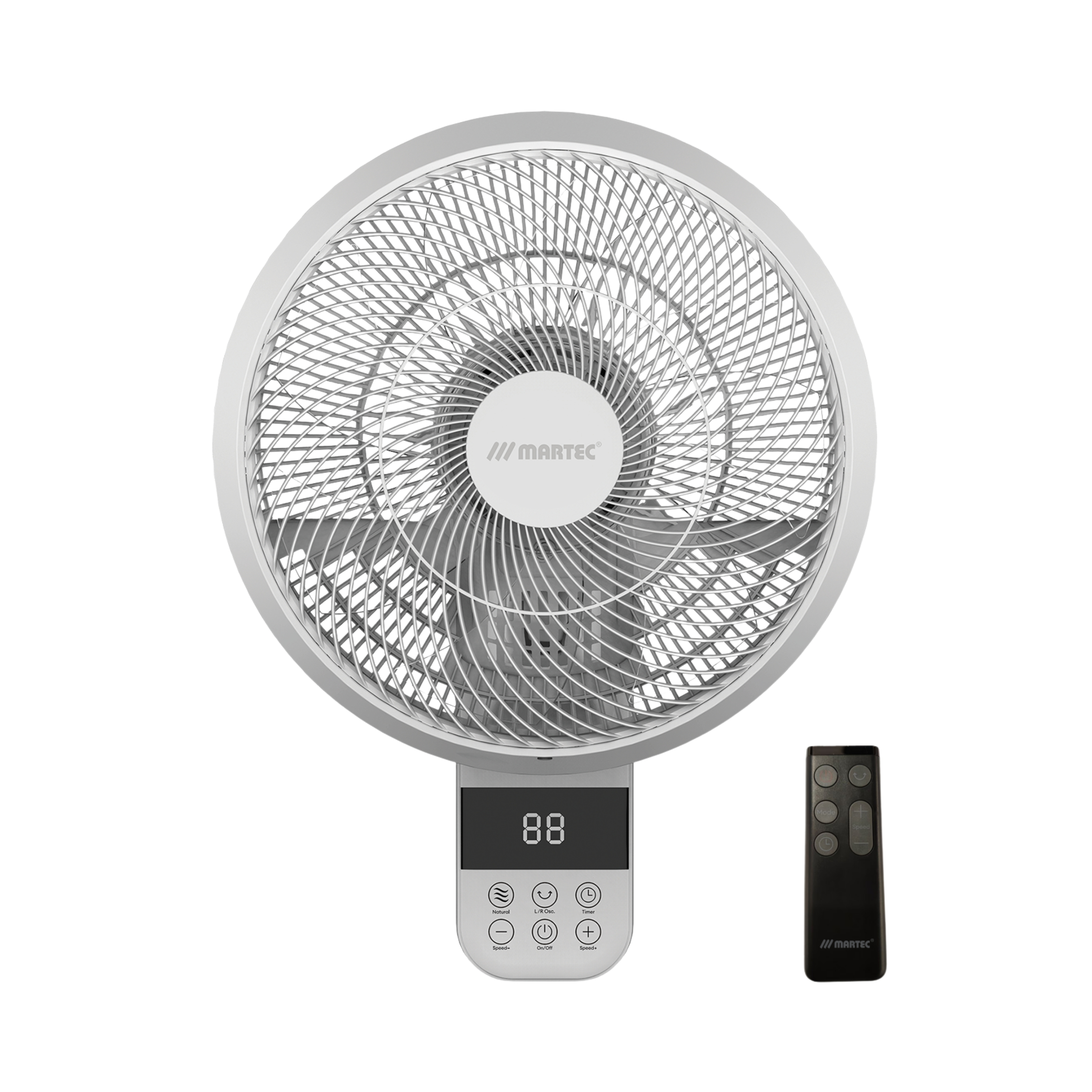 Avalon 14 DC Smart Wall Fan with Remote - Matt White