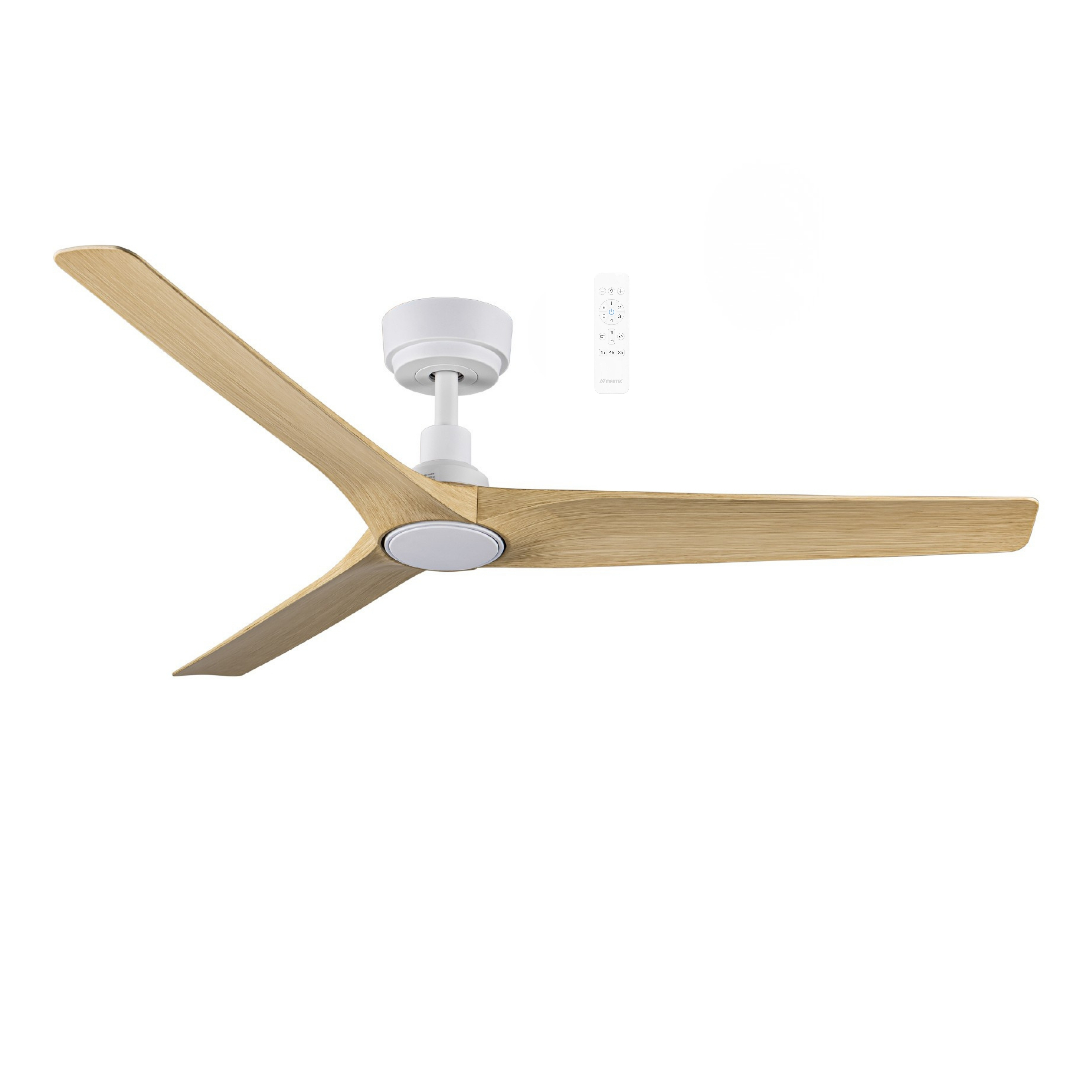 Cordoba 52 Smart DC Ceiling Fan with Remote - Matt White & Oak