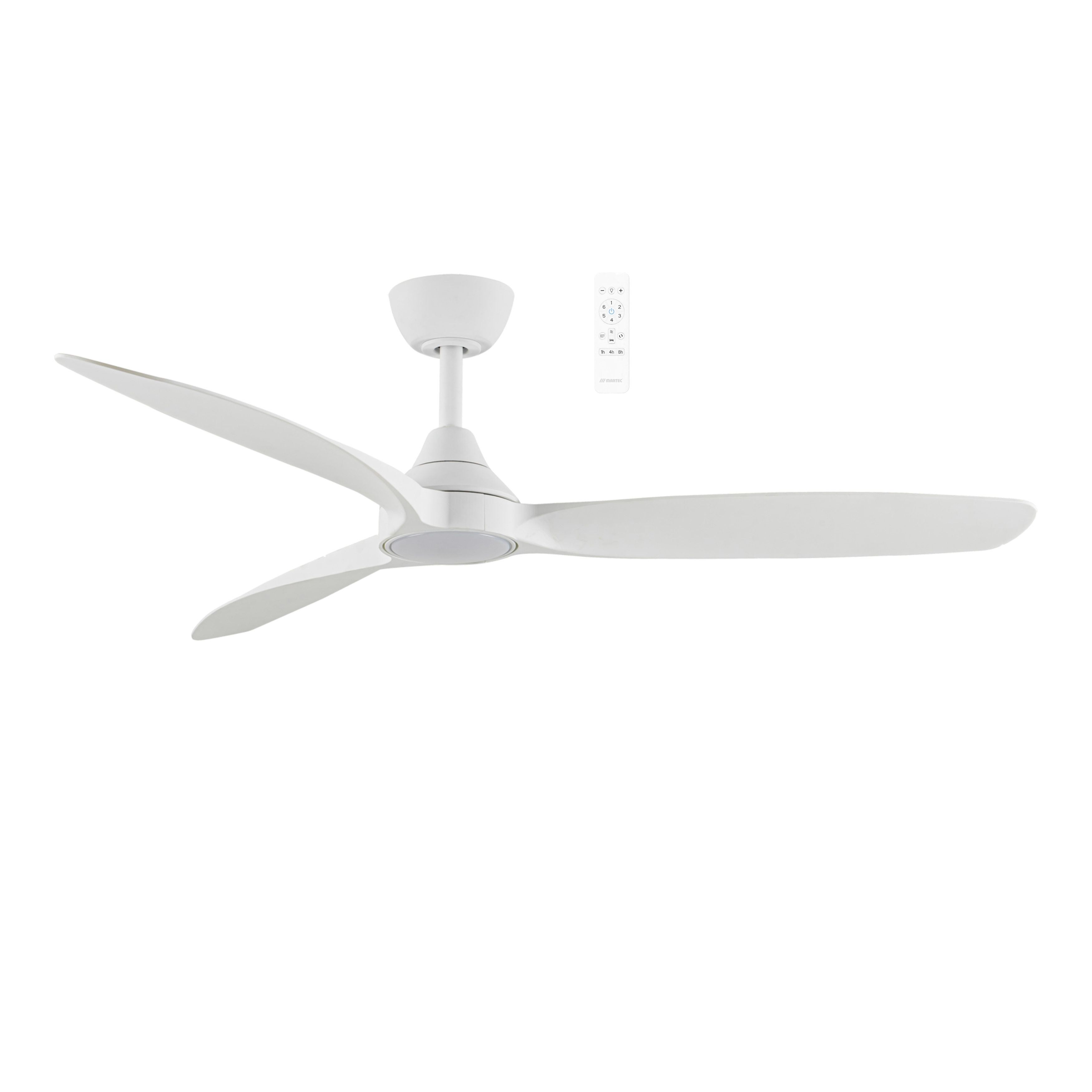 Seaforth Smart DC Ceiling Fan with LED and Remote - Matt White