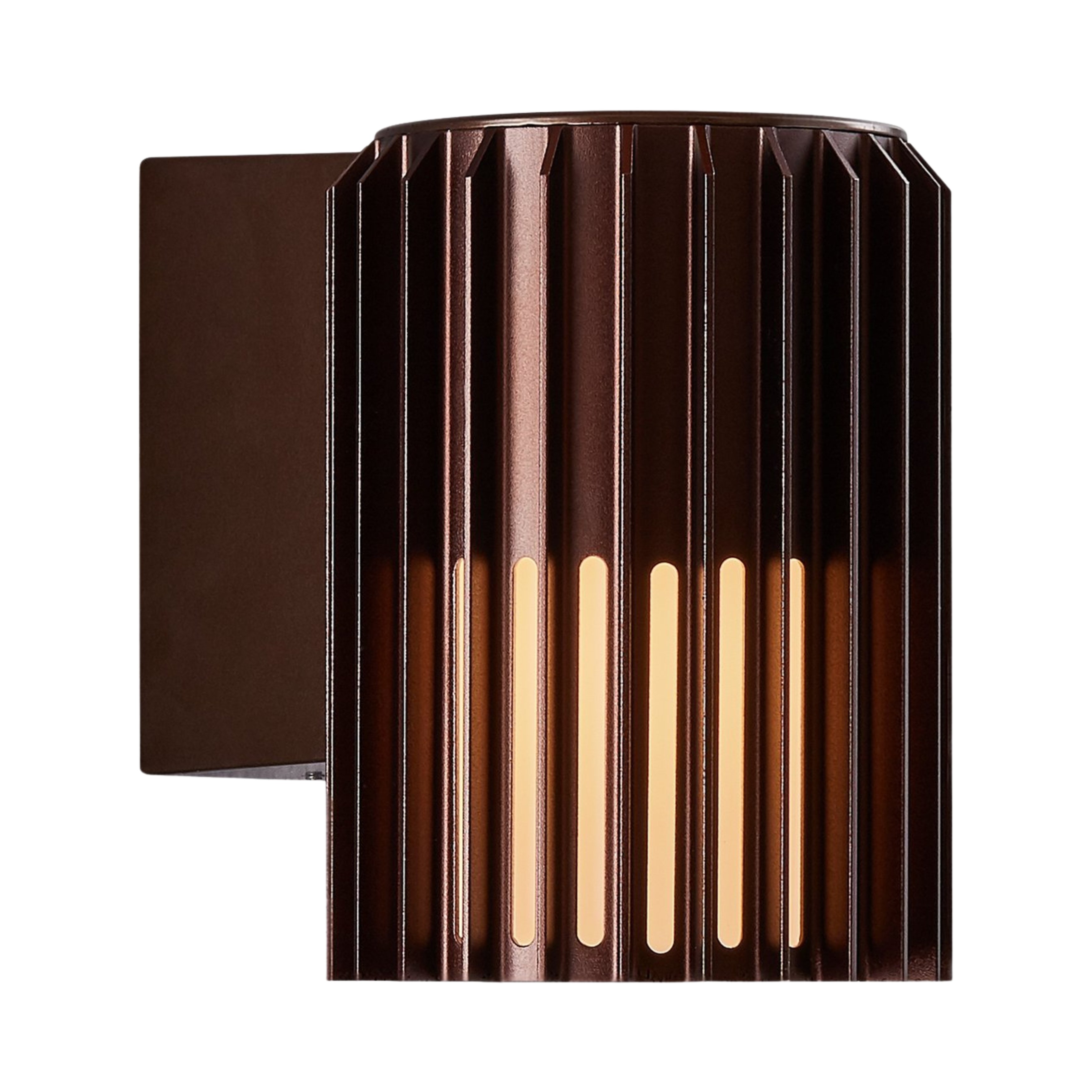 Aludra Metallic Brown Minimalist Solo Wall Light