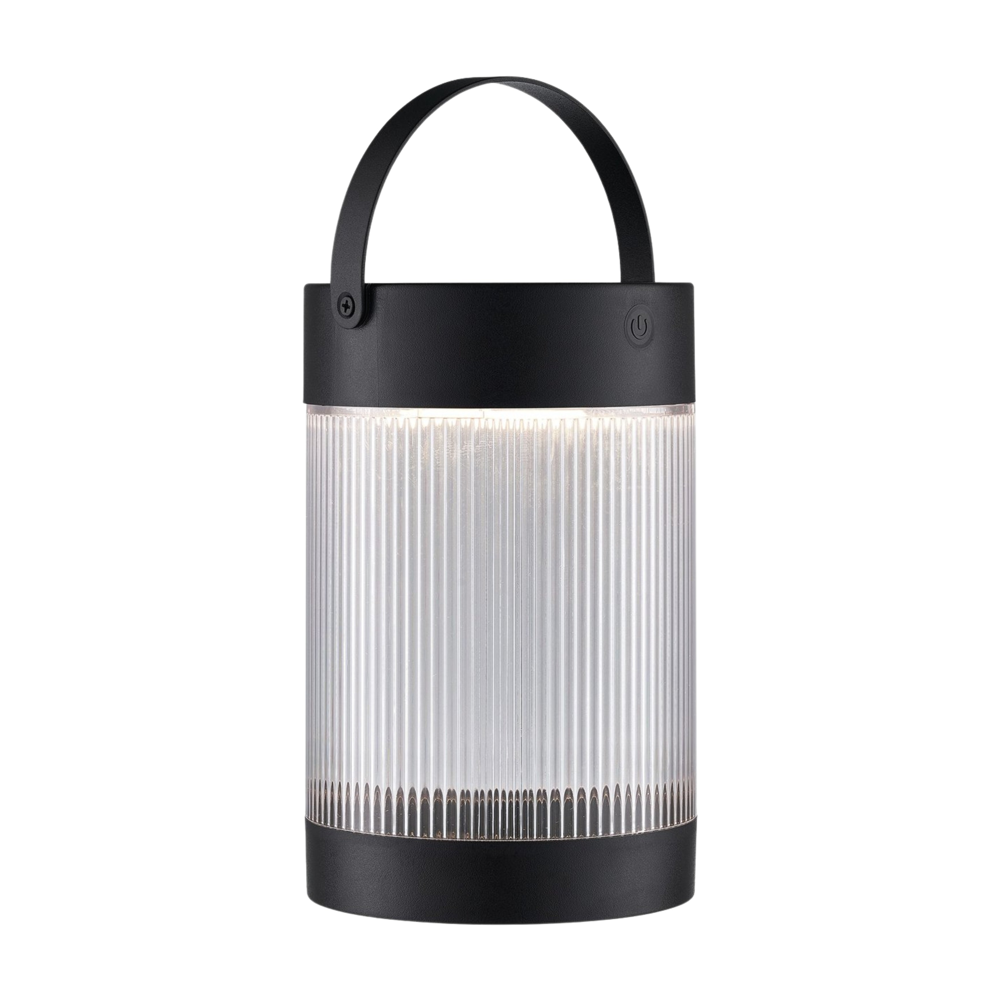 Coupar Black IP44 Dimmable Solar Table Lamp