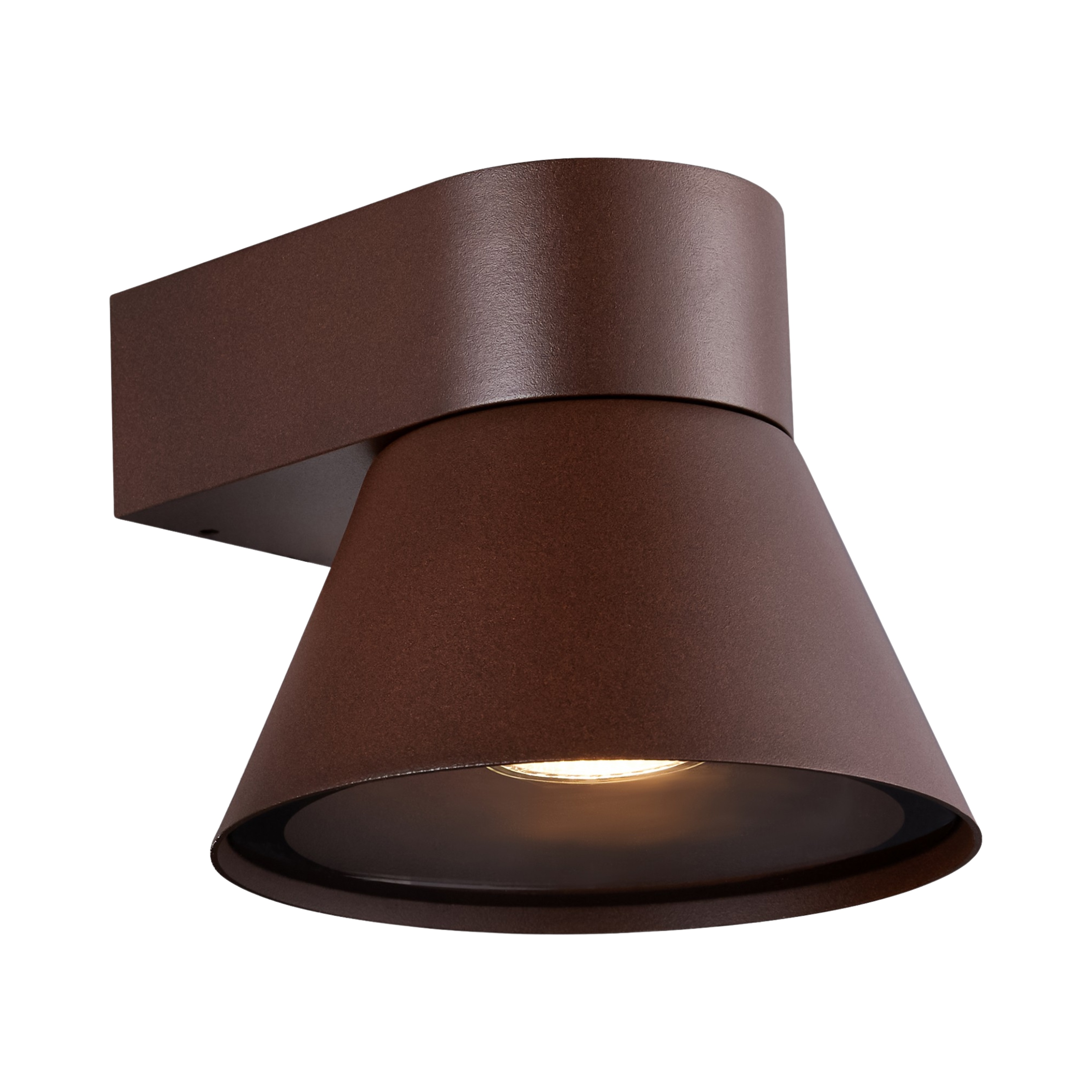 Kyklop IP54 Metal Cone Wall Light - Rusty